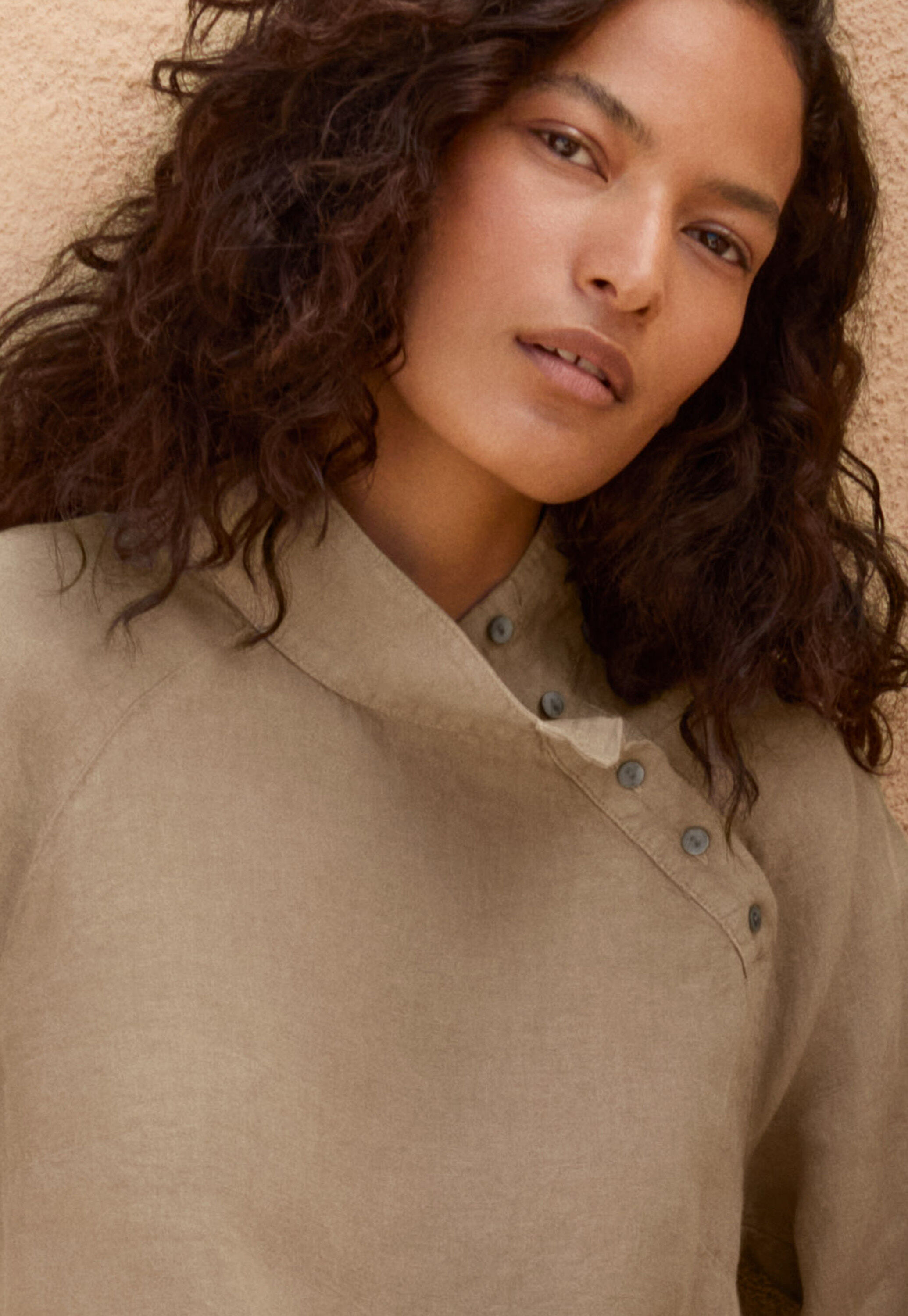 Funnel neck blouse