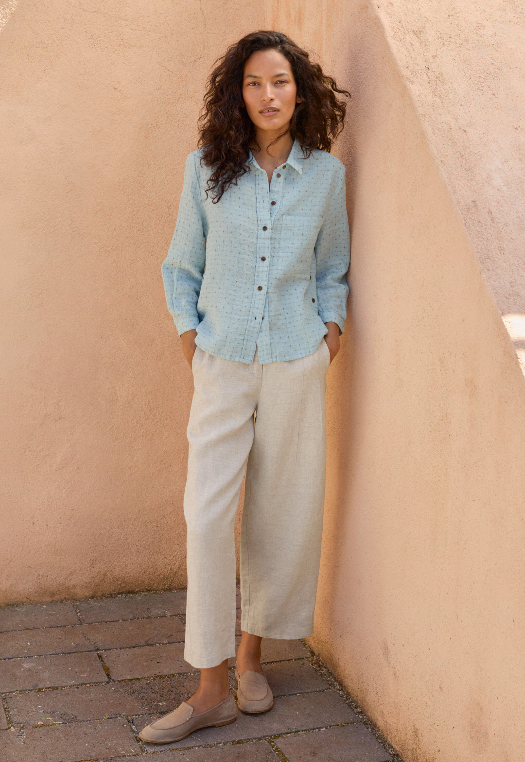 Cross-weave shirt
