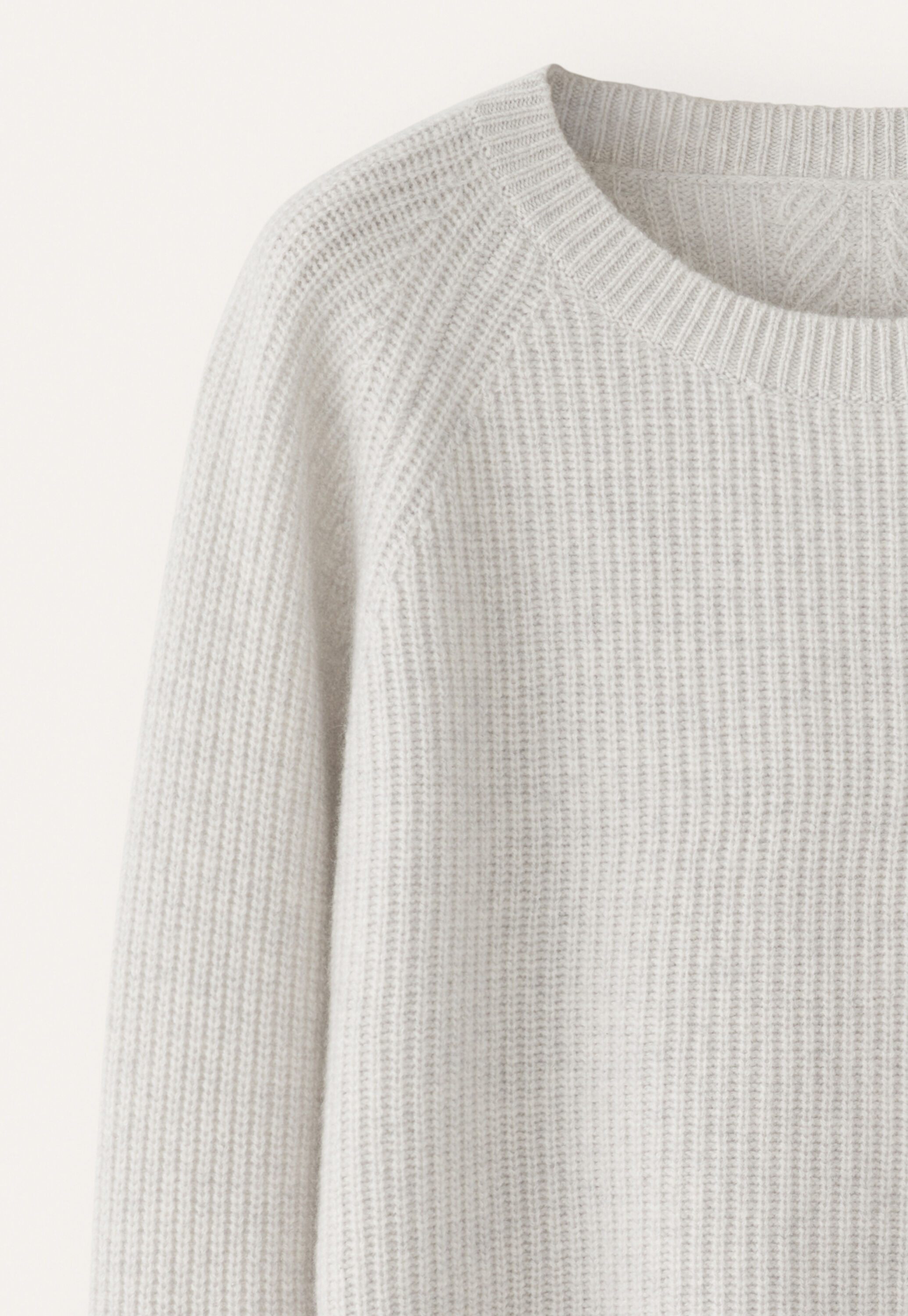 Ribbed crew-neck sweater
