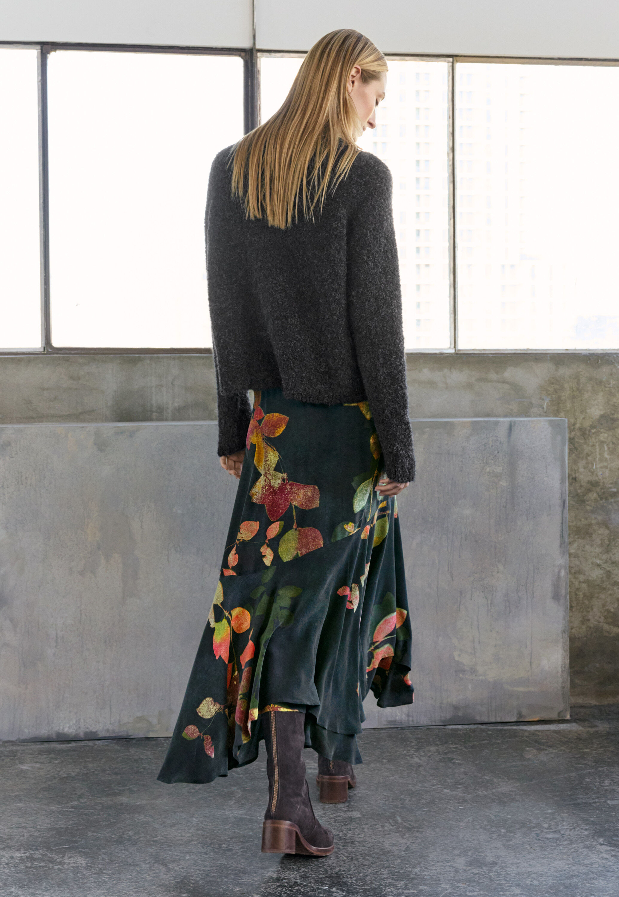 Funnel-neck sweater