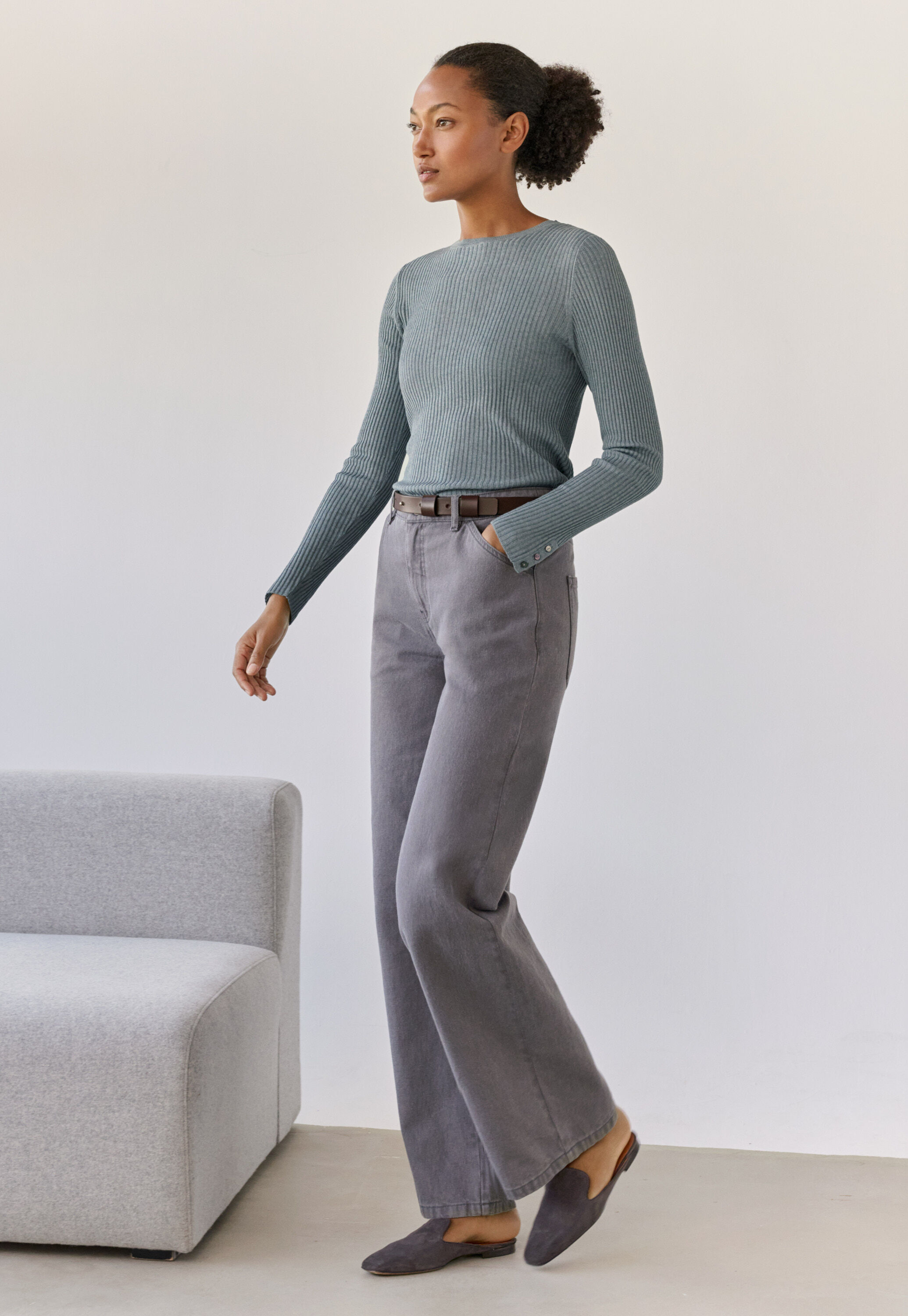 Straight leg jeans