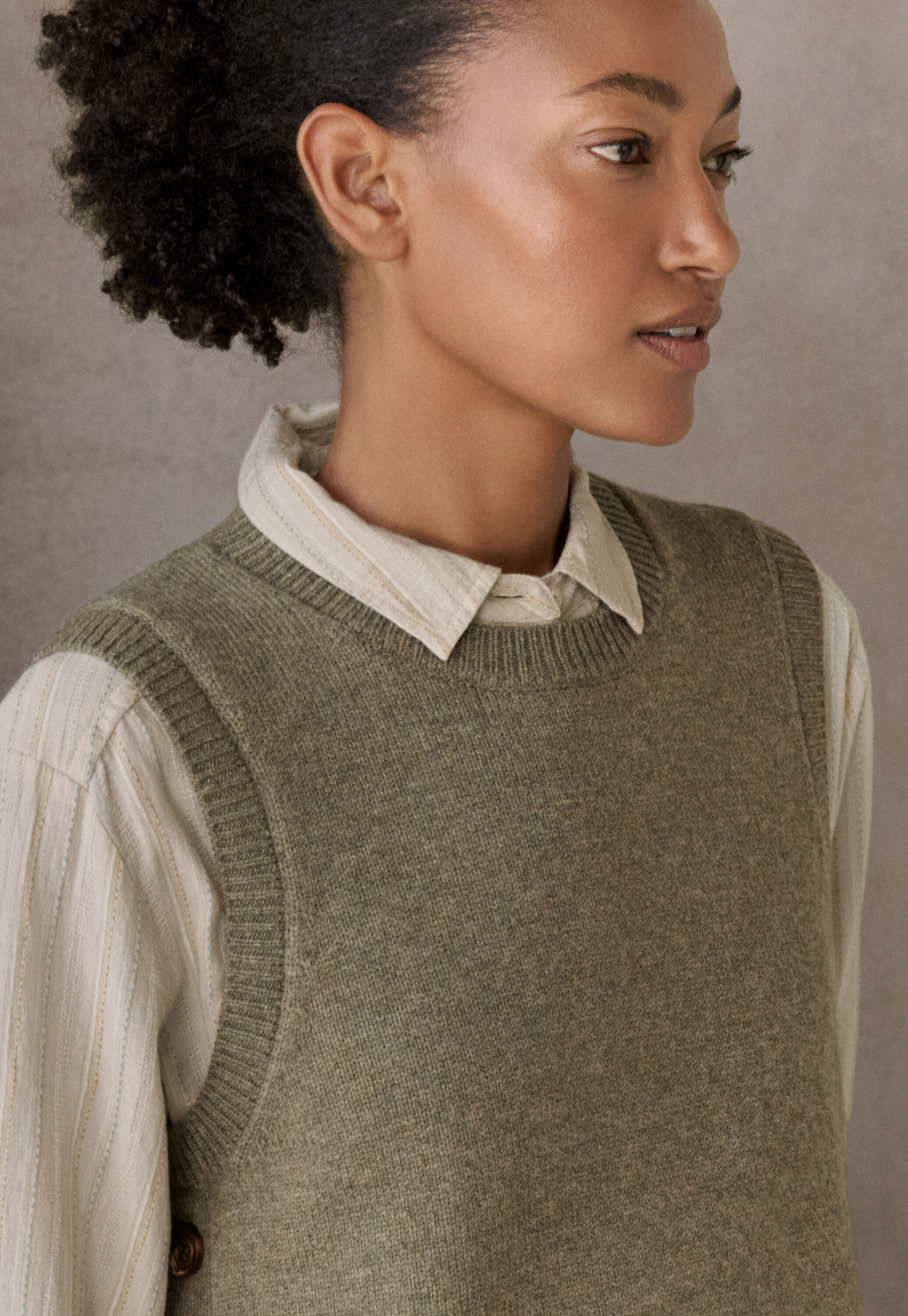 Sleeveless sweater