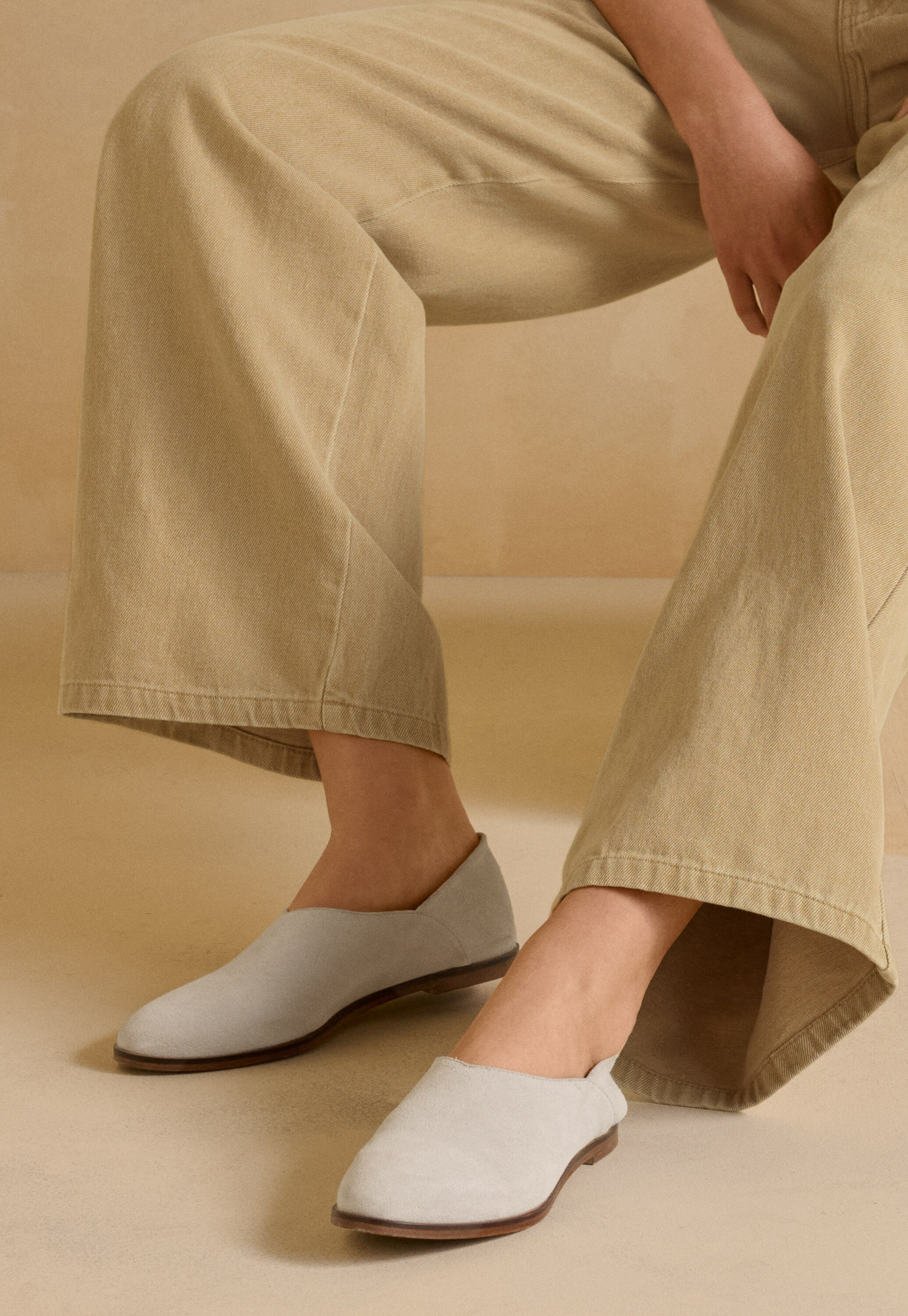 Suede loafers