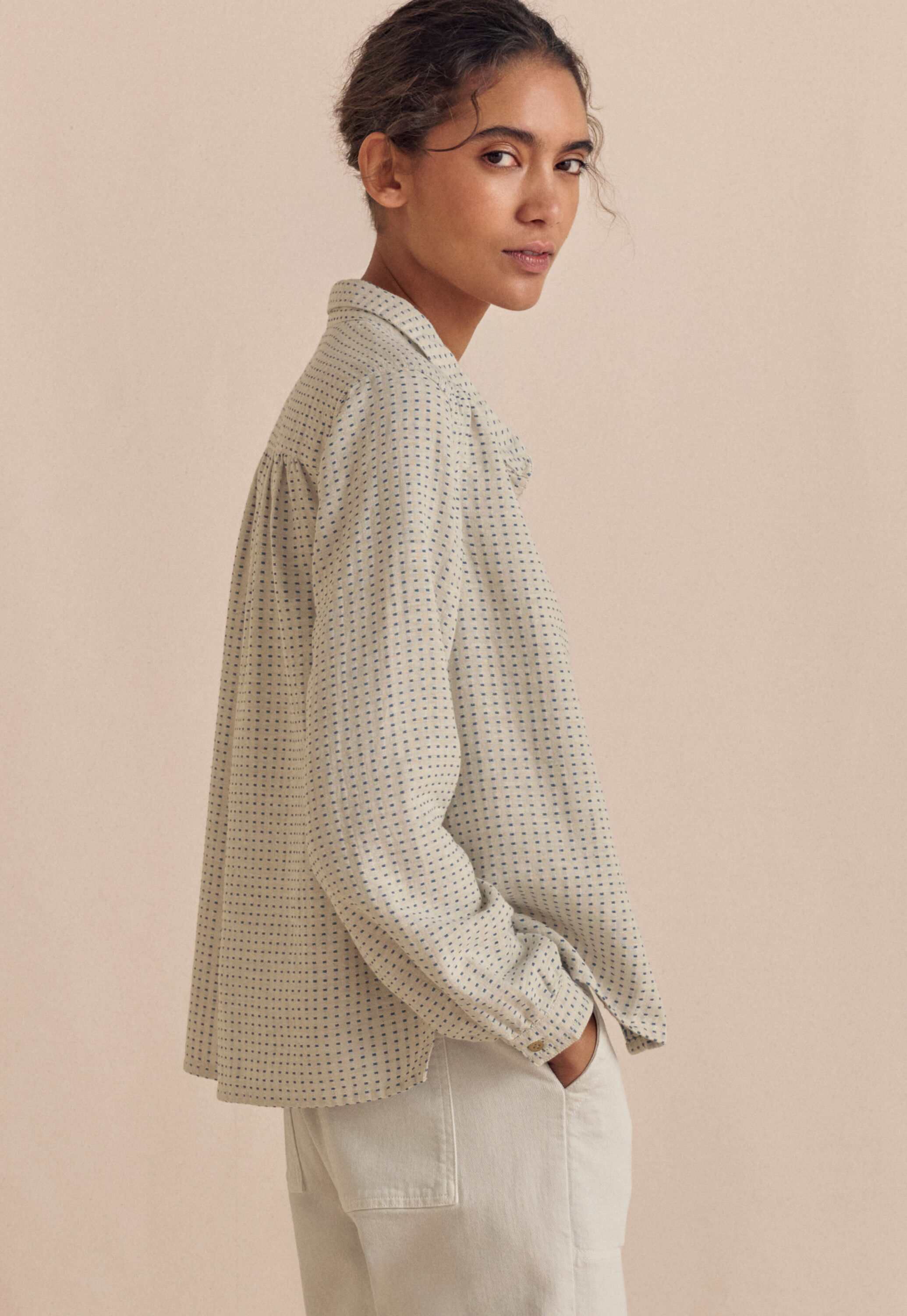 Dot-weave shirt