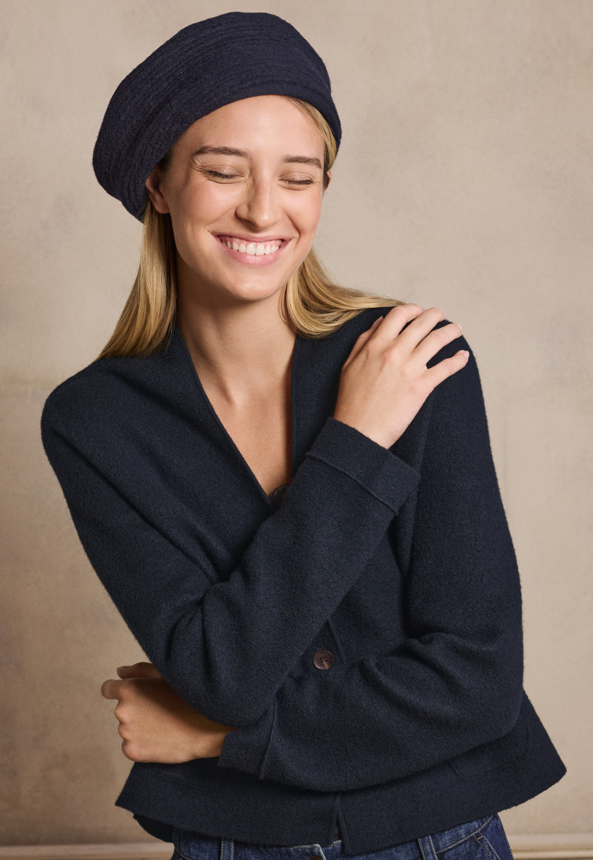 Knitted beret