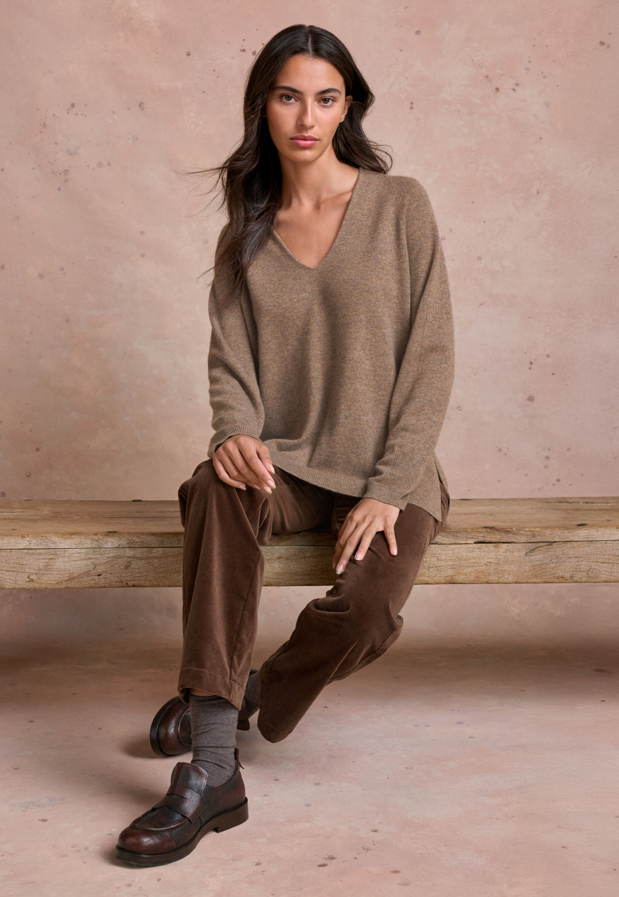 V-neck sweater