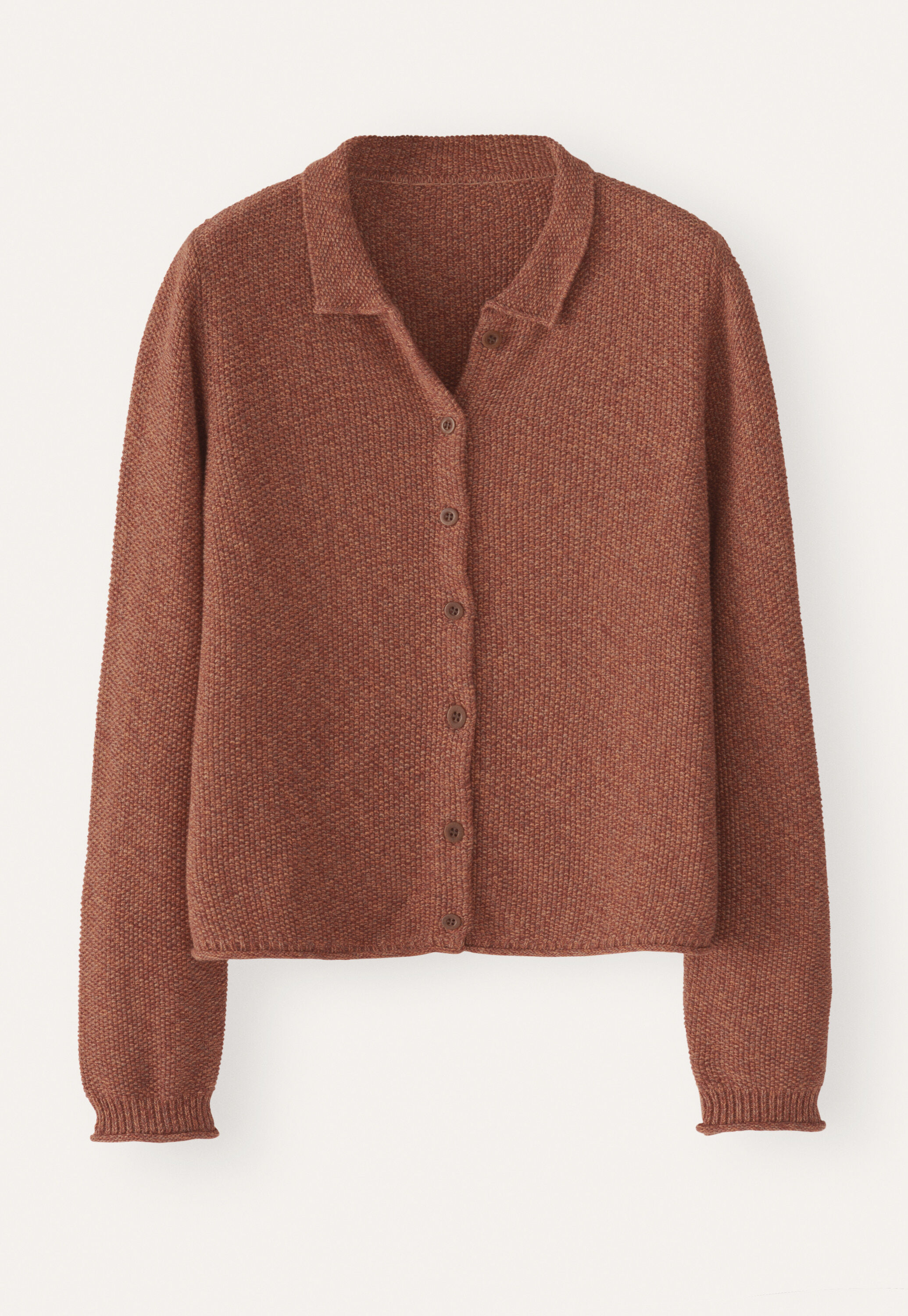 Moss-stitch cardigan