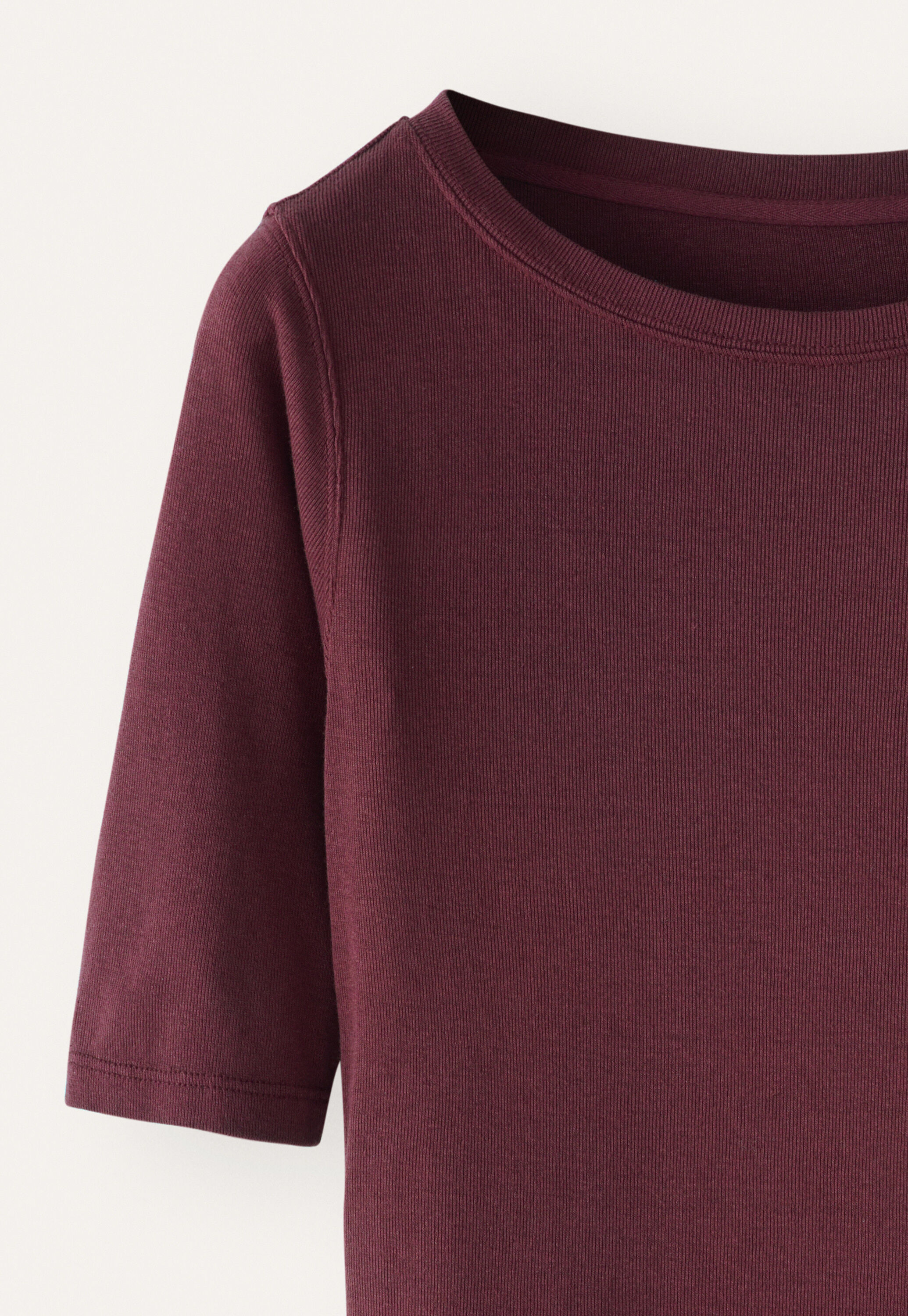 Ribbed jersey top