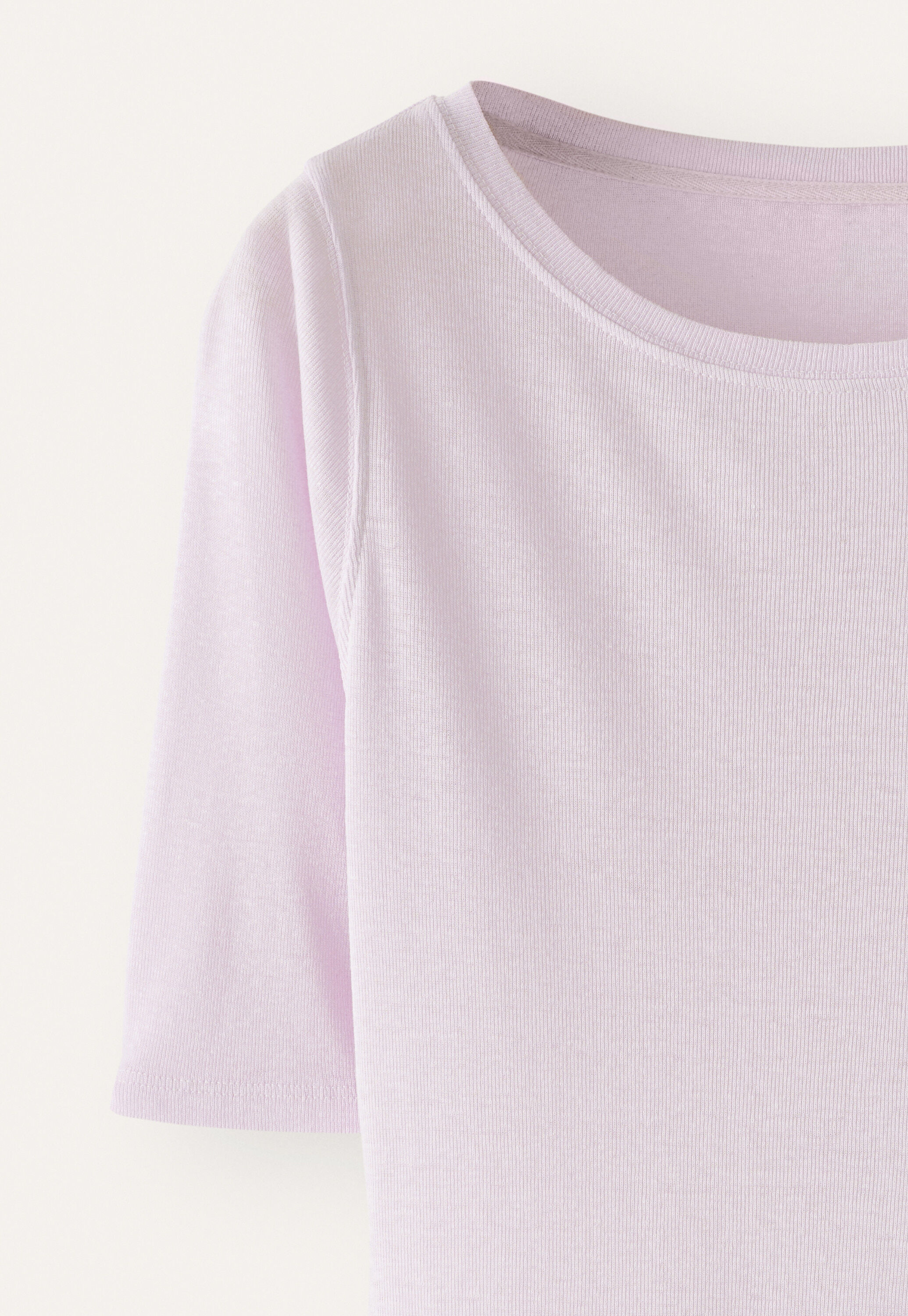 Ribbed jersey top