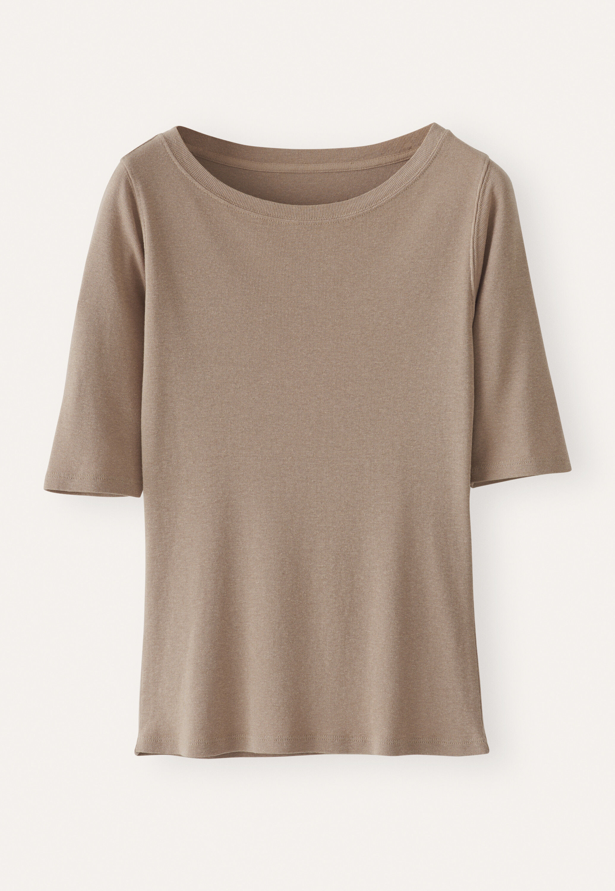 Ribbed jersey top