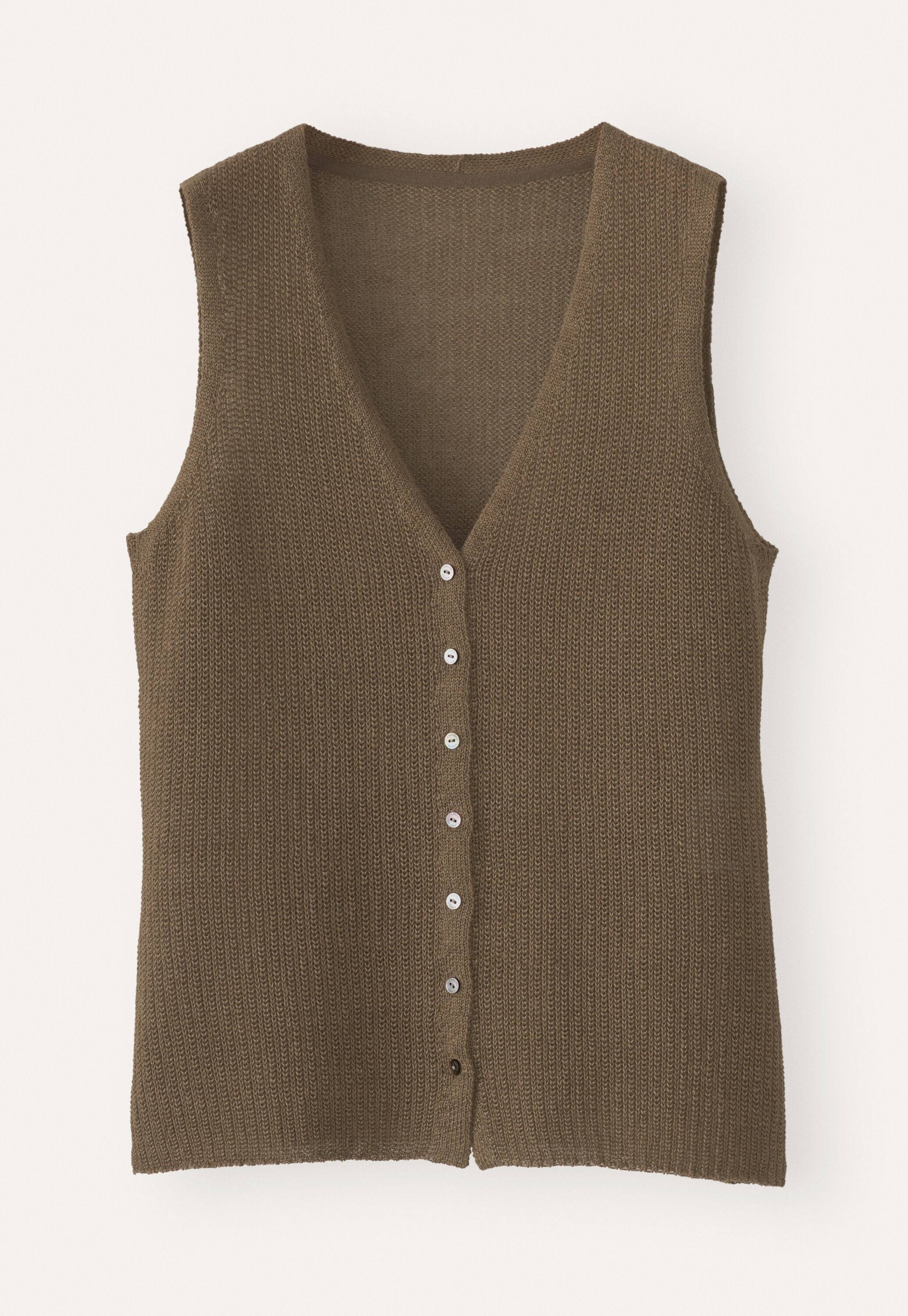 Sleeveless knitted top