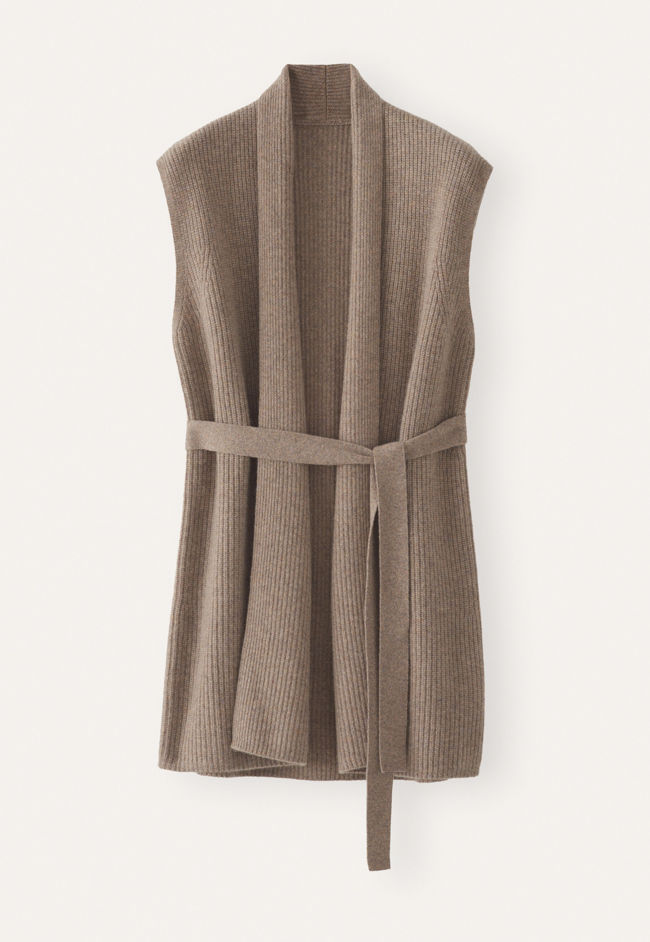 Rib-stitch cardigan