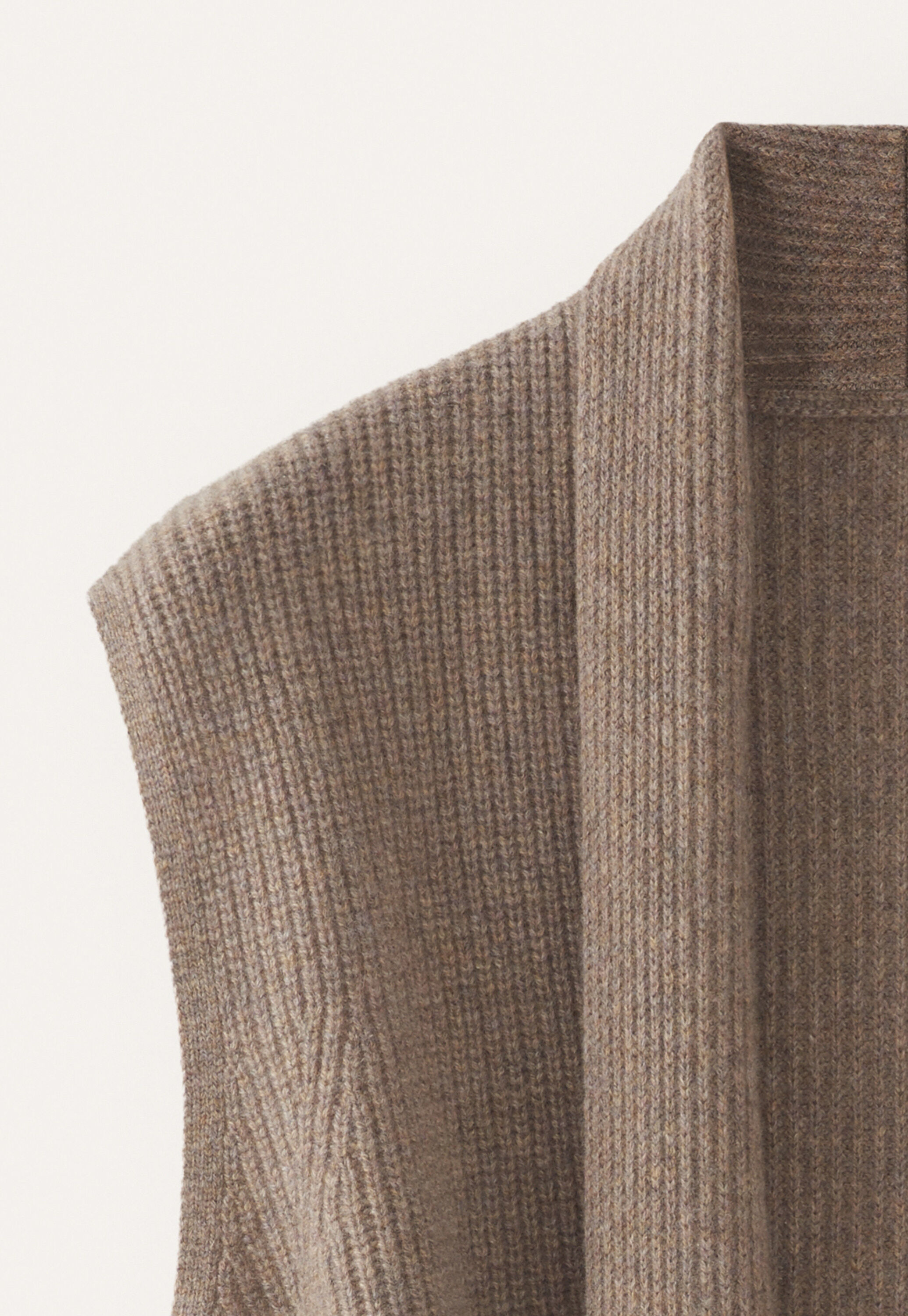 Rib-stitch cardigan