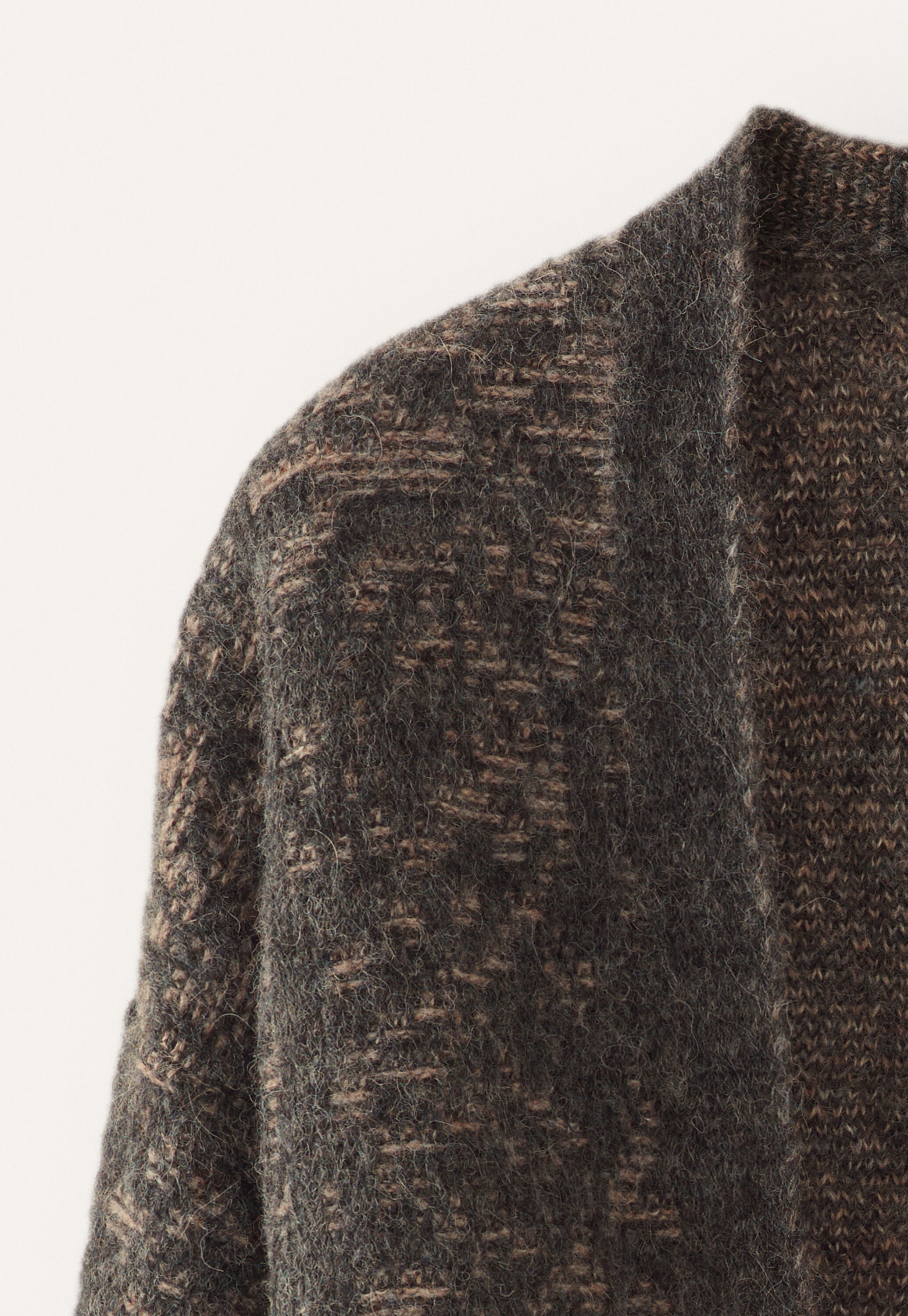 Lace-stitch kimono cardigan