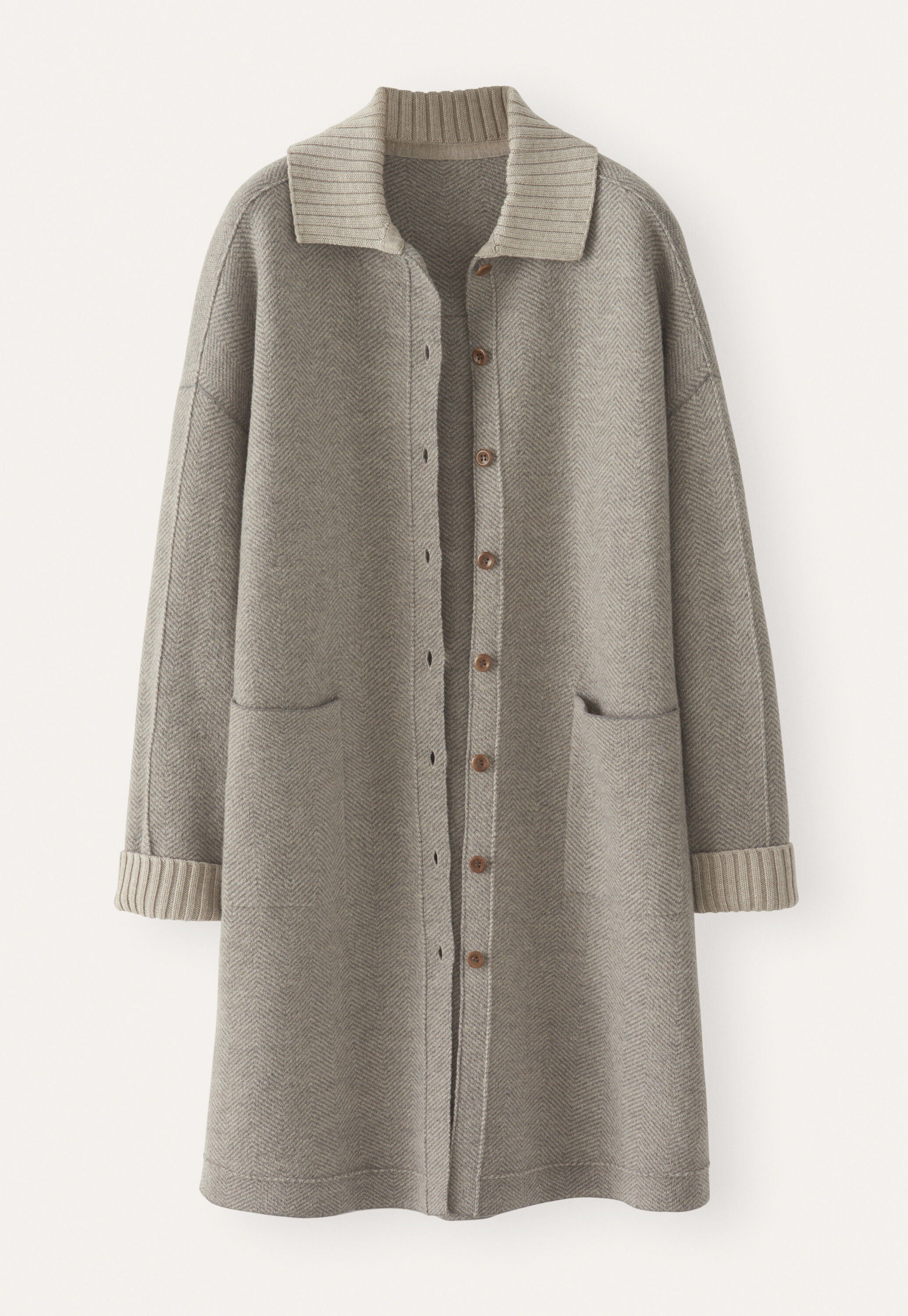 Herringbone coatigan