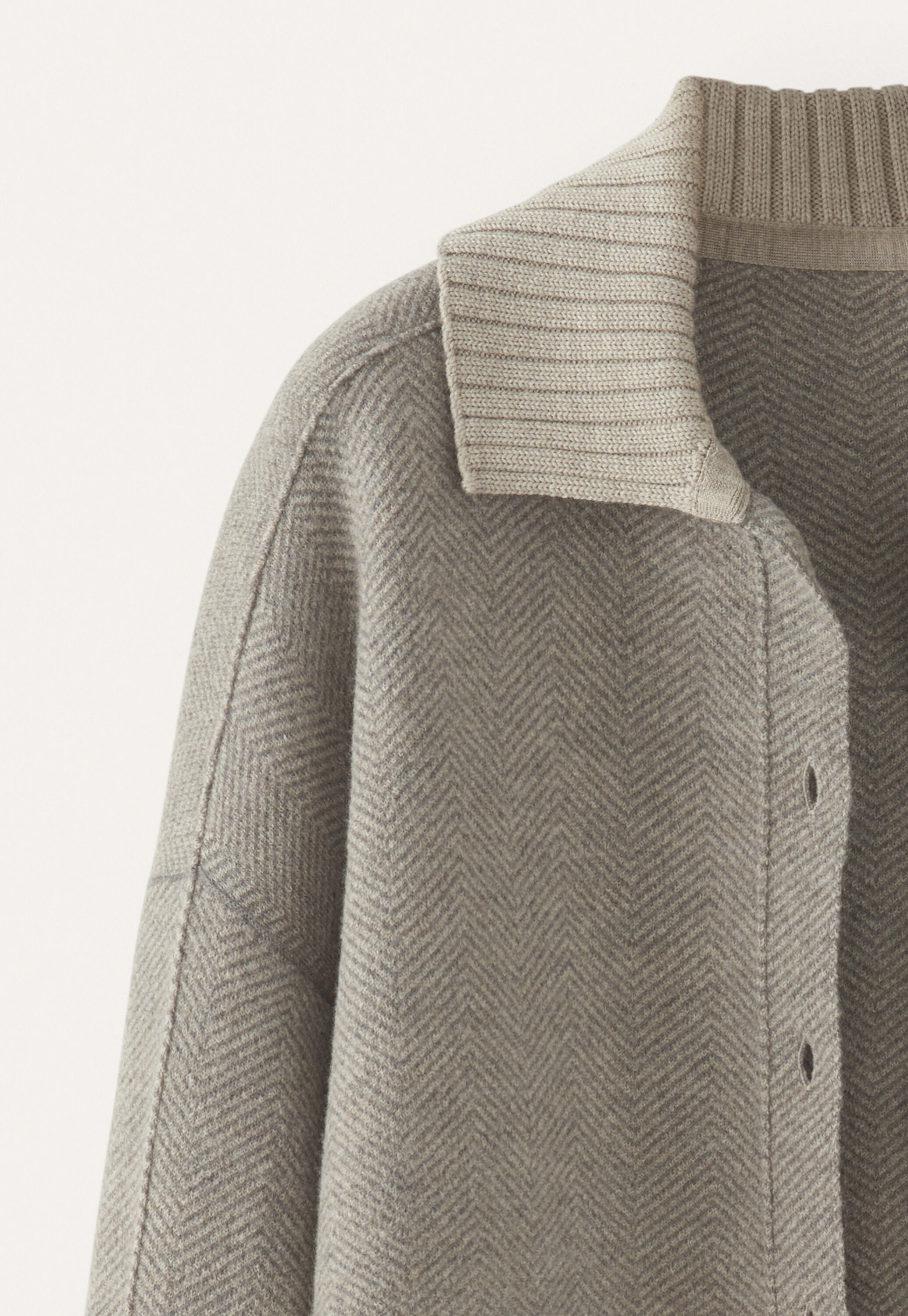 Herringbone coatigan