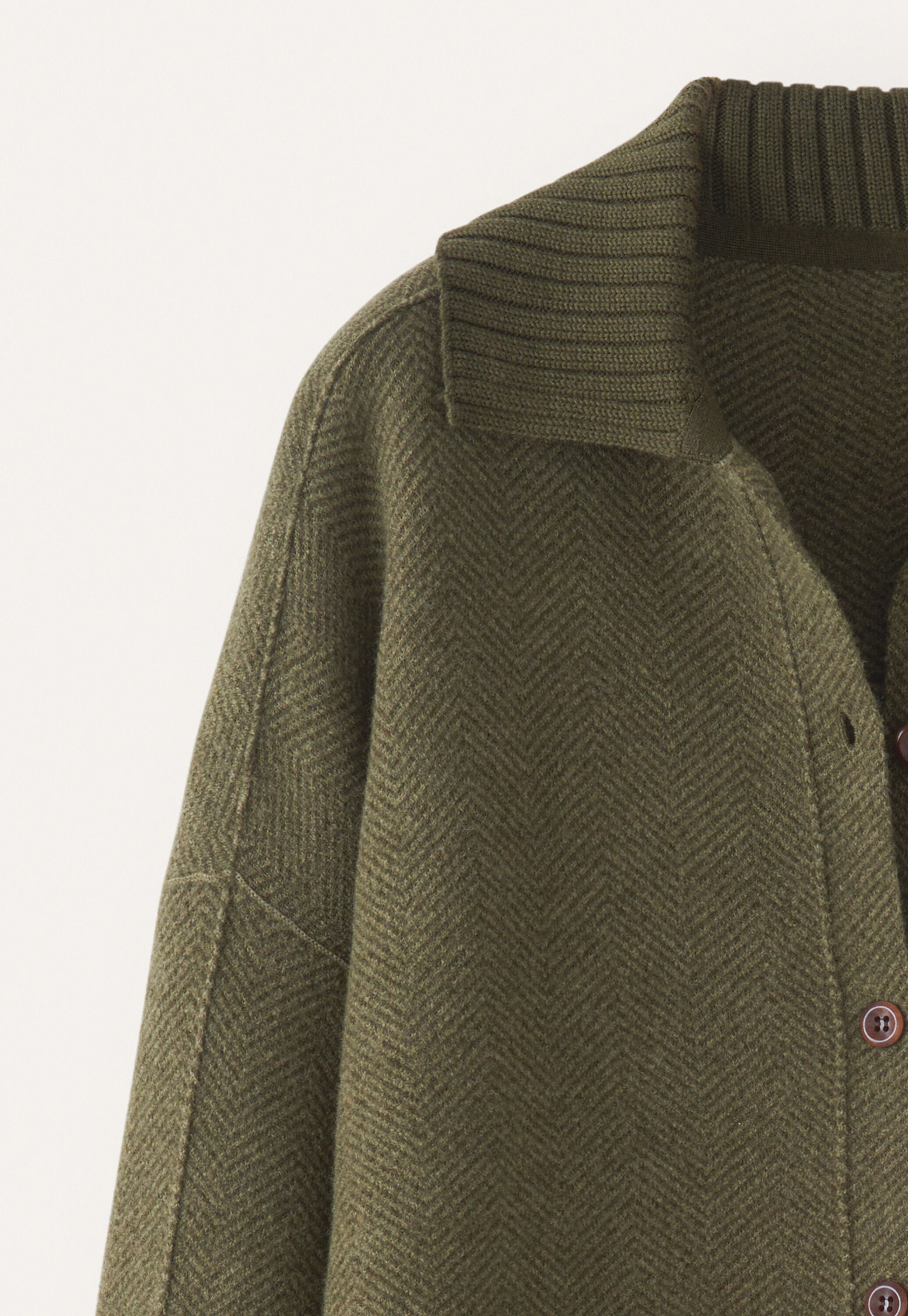 Herringbone coatigan