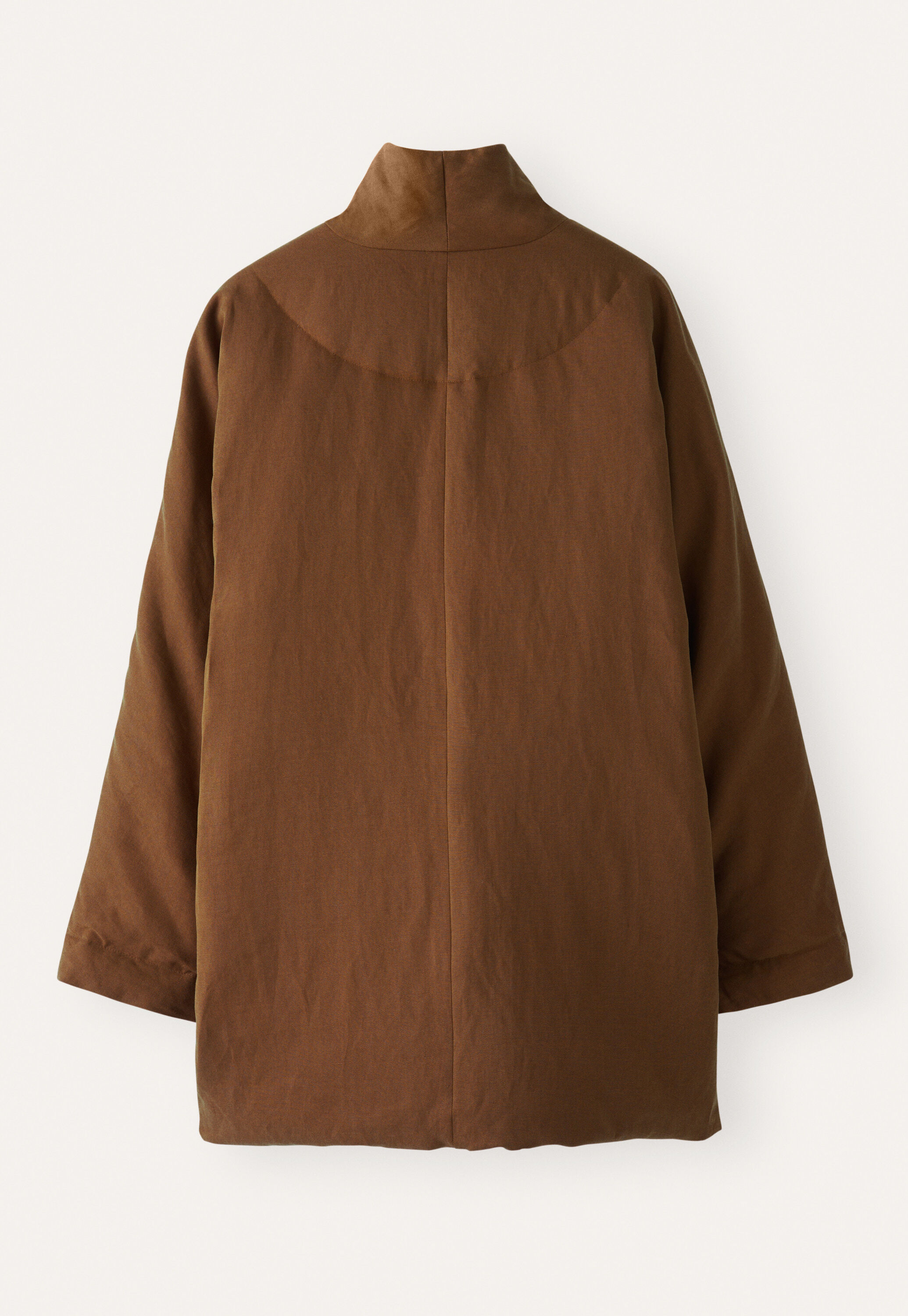 Shawl collar padded coat