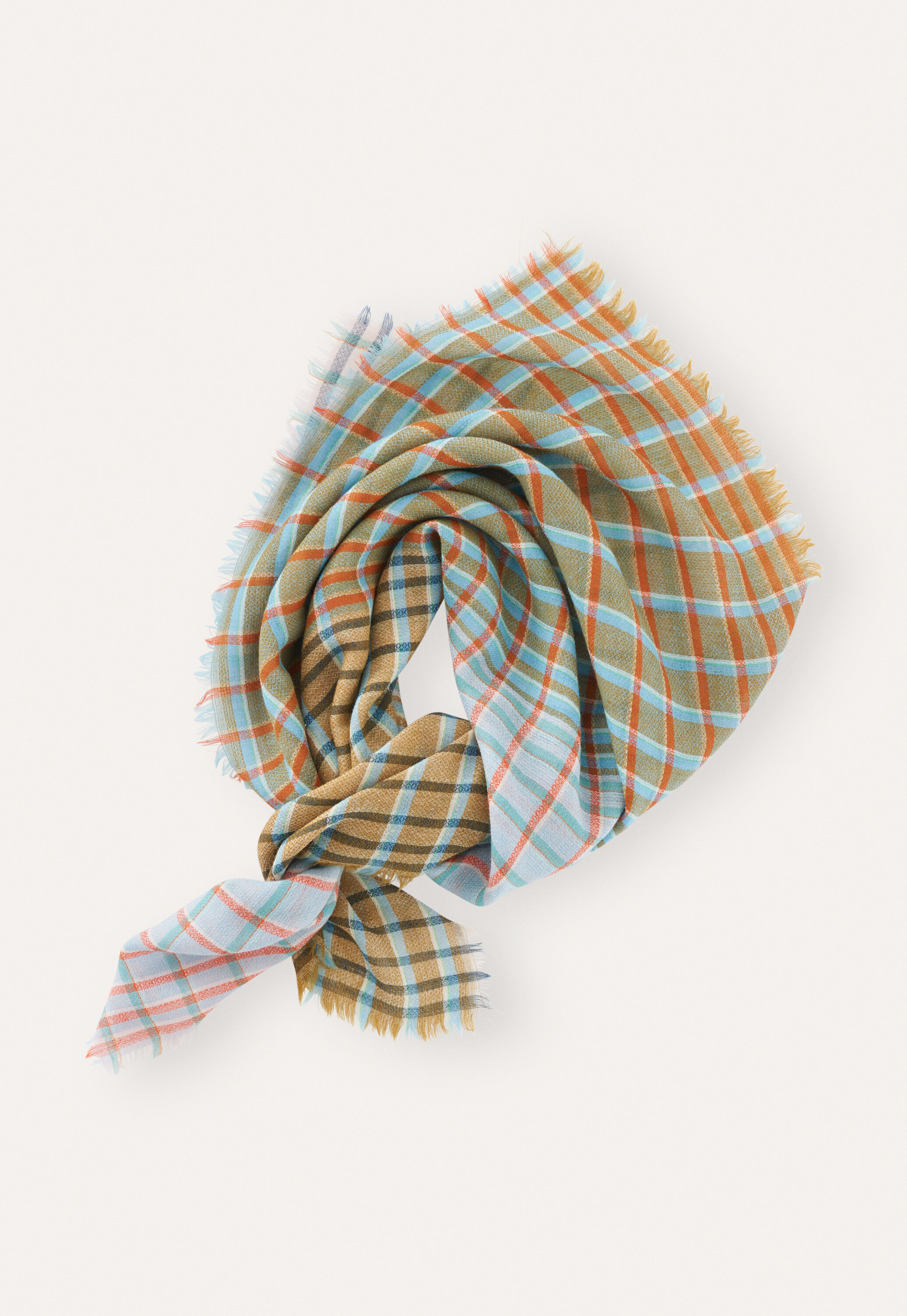 Checked scarf