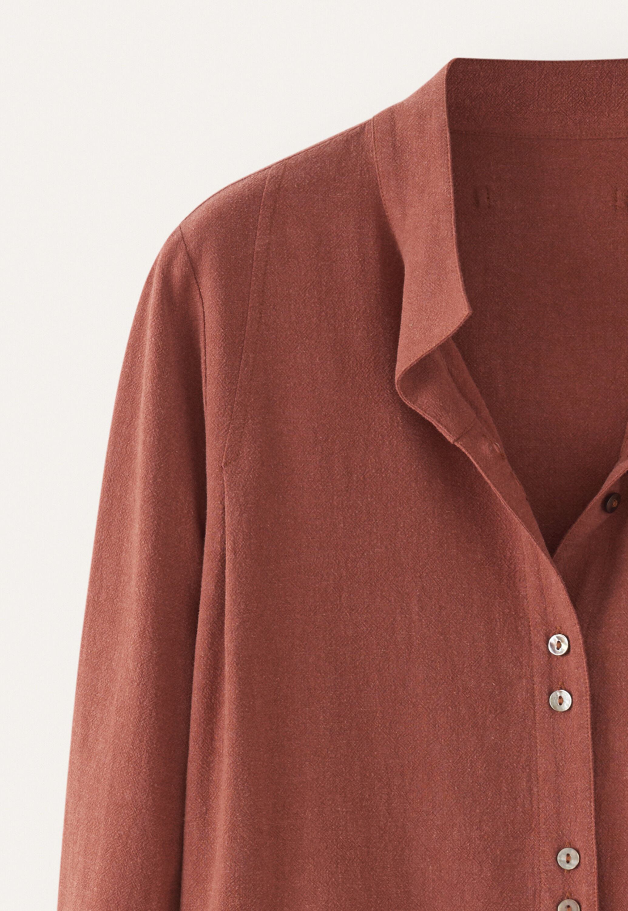 Funnel-neck blouse