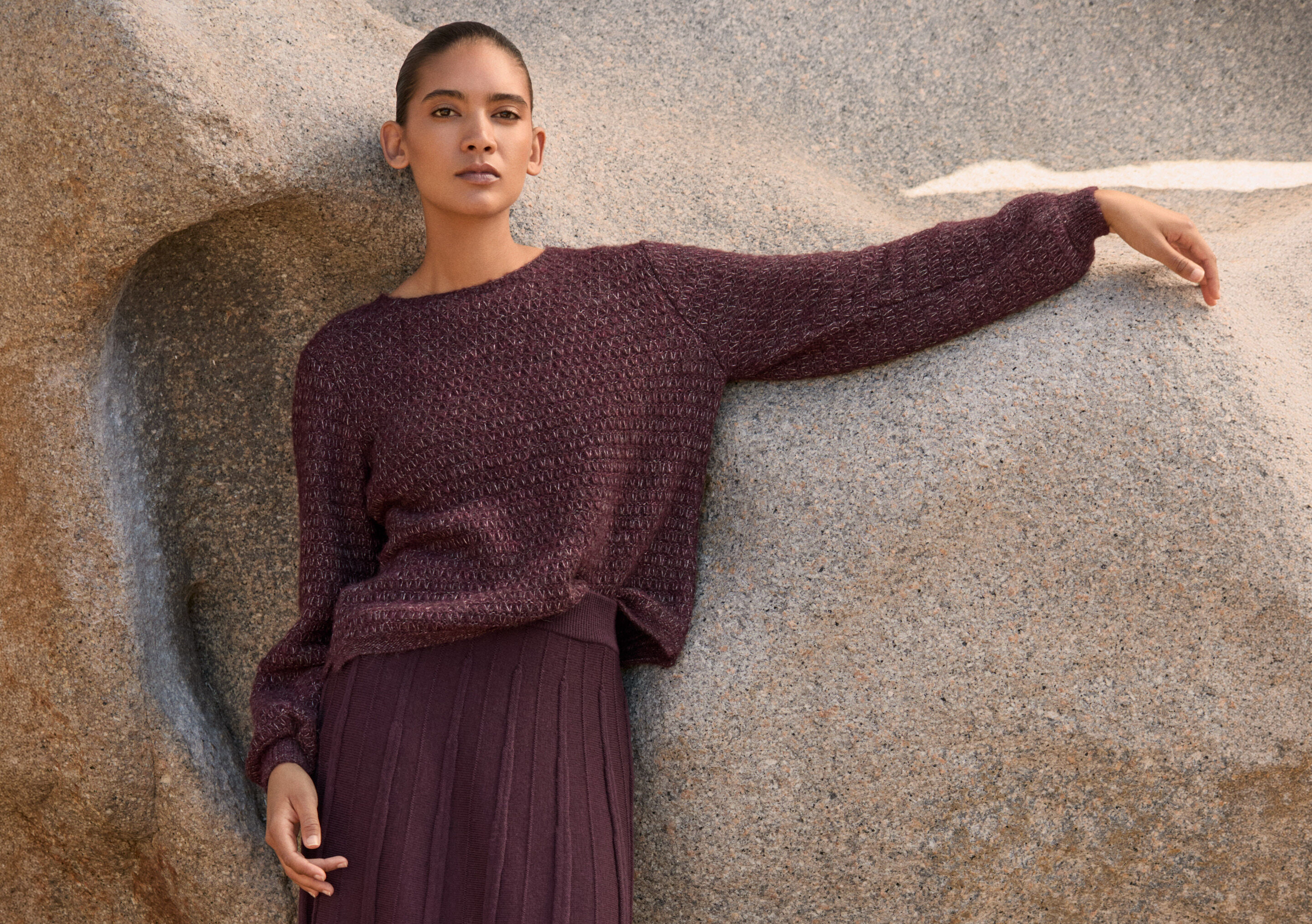 Tuck-stitch sweater