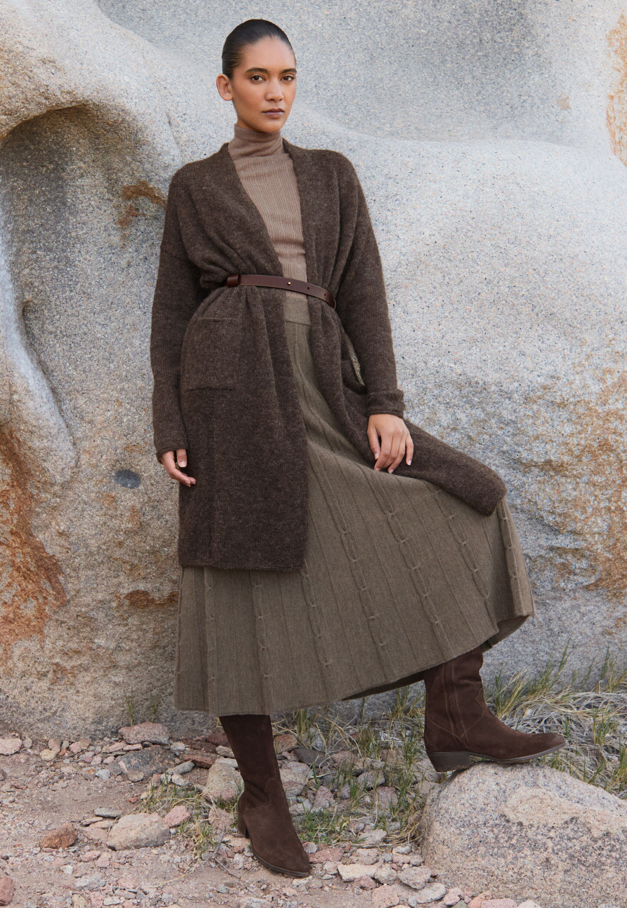 Edge-to-edge cardigan