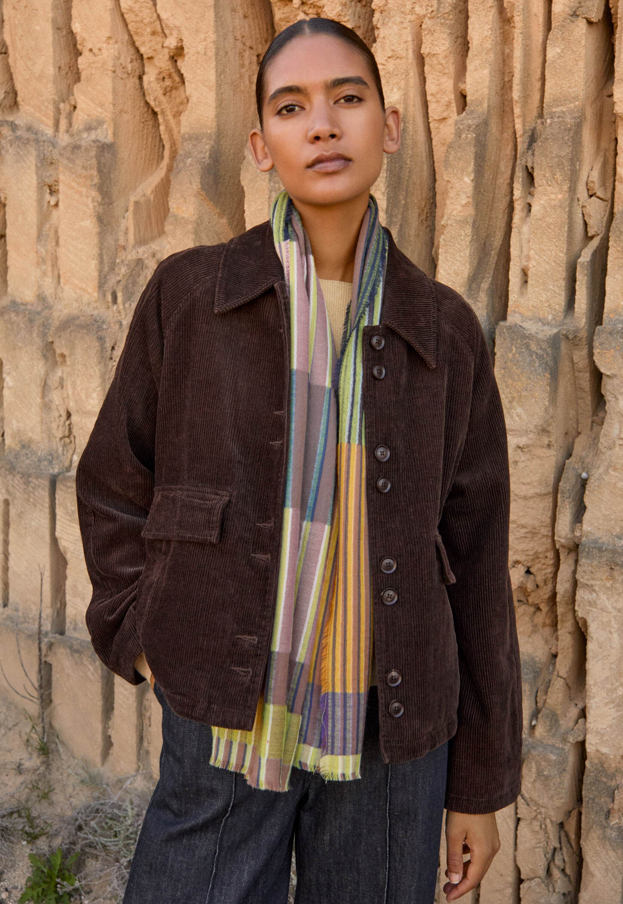 Striped scarf