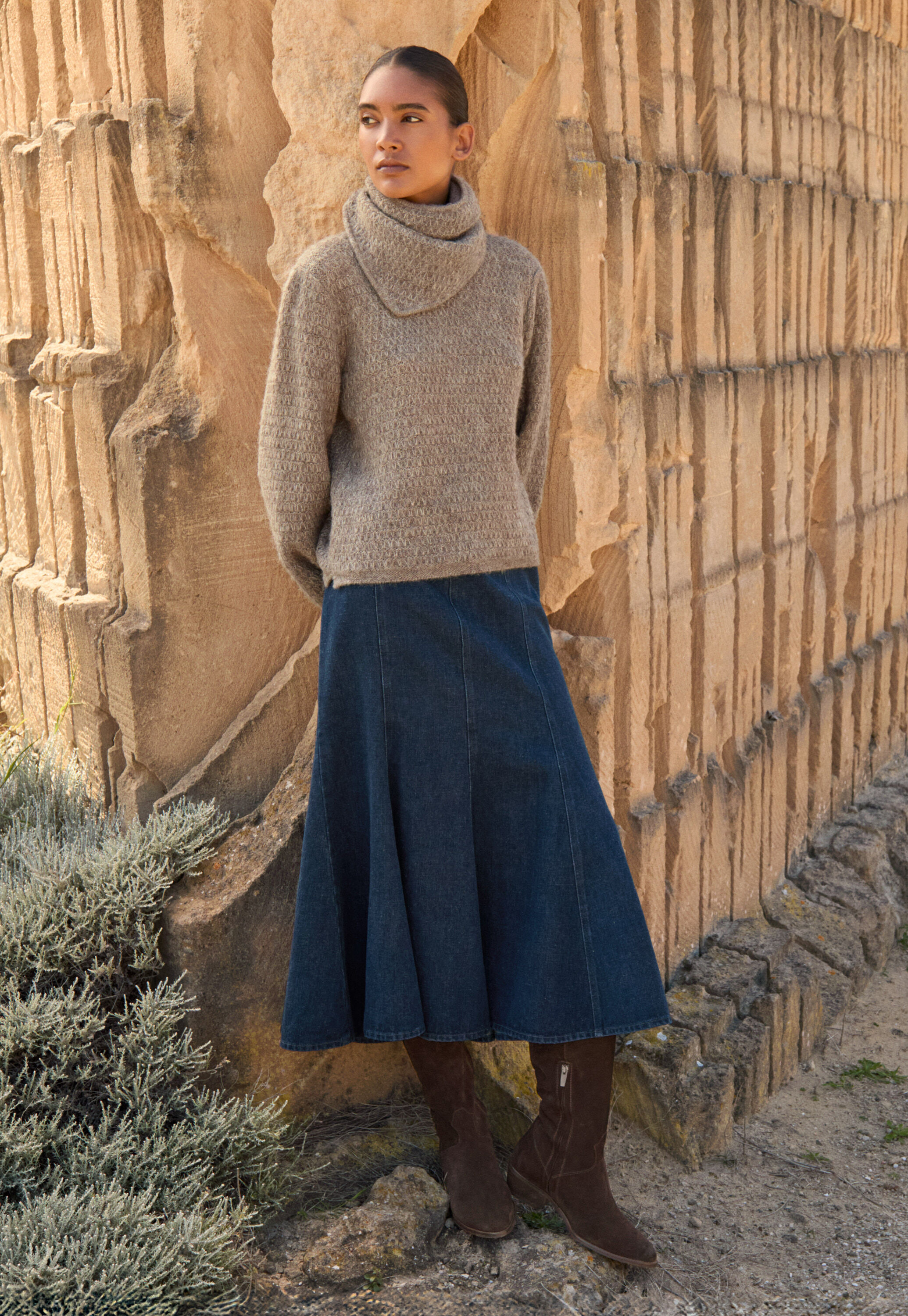 Panelled skirt