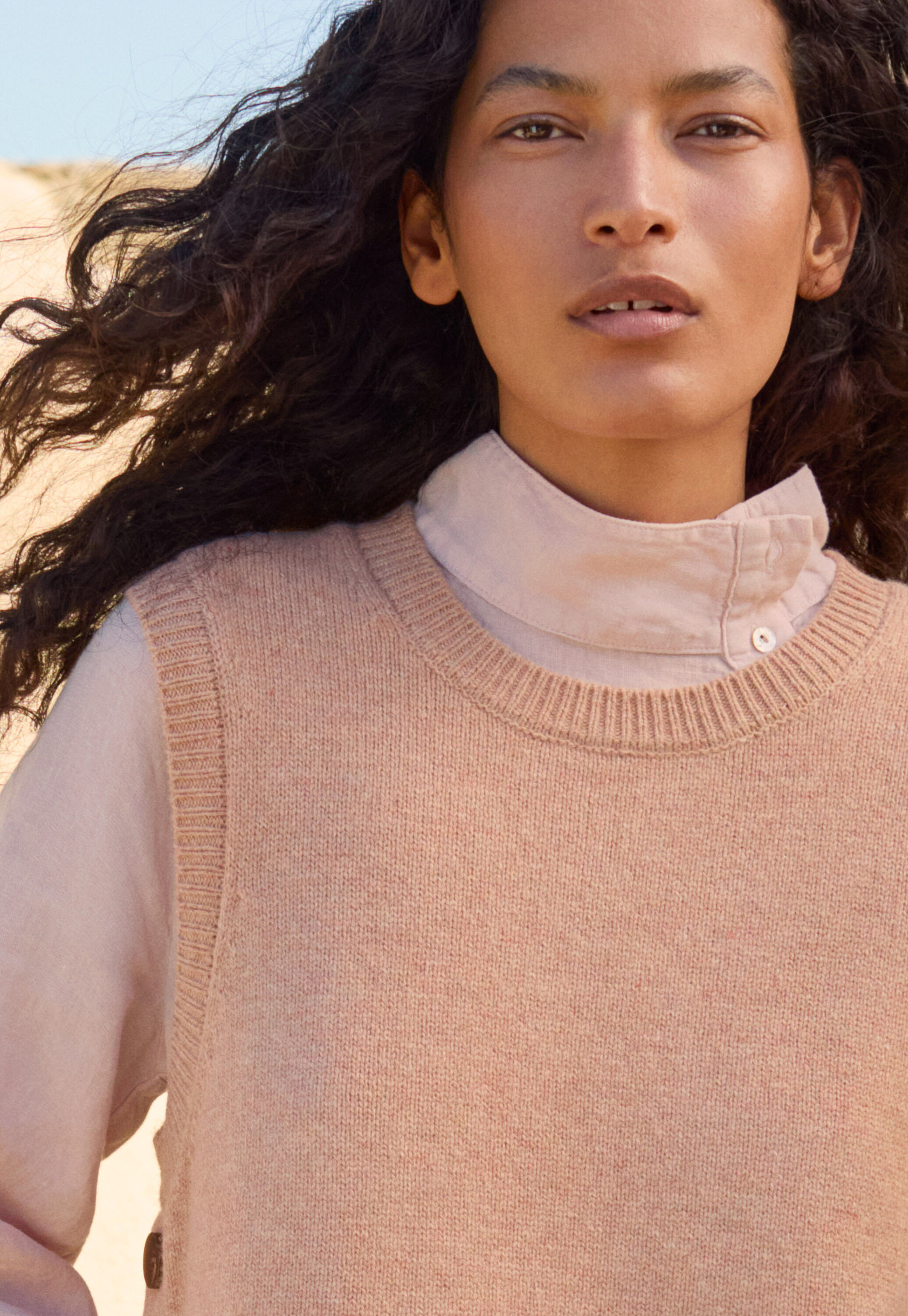 Sleeveless sweater