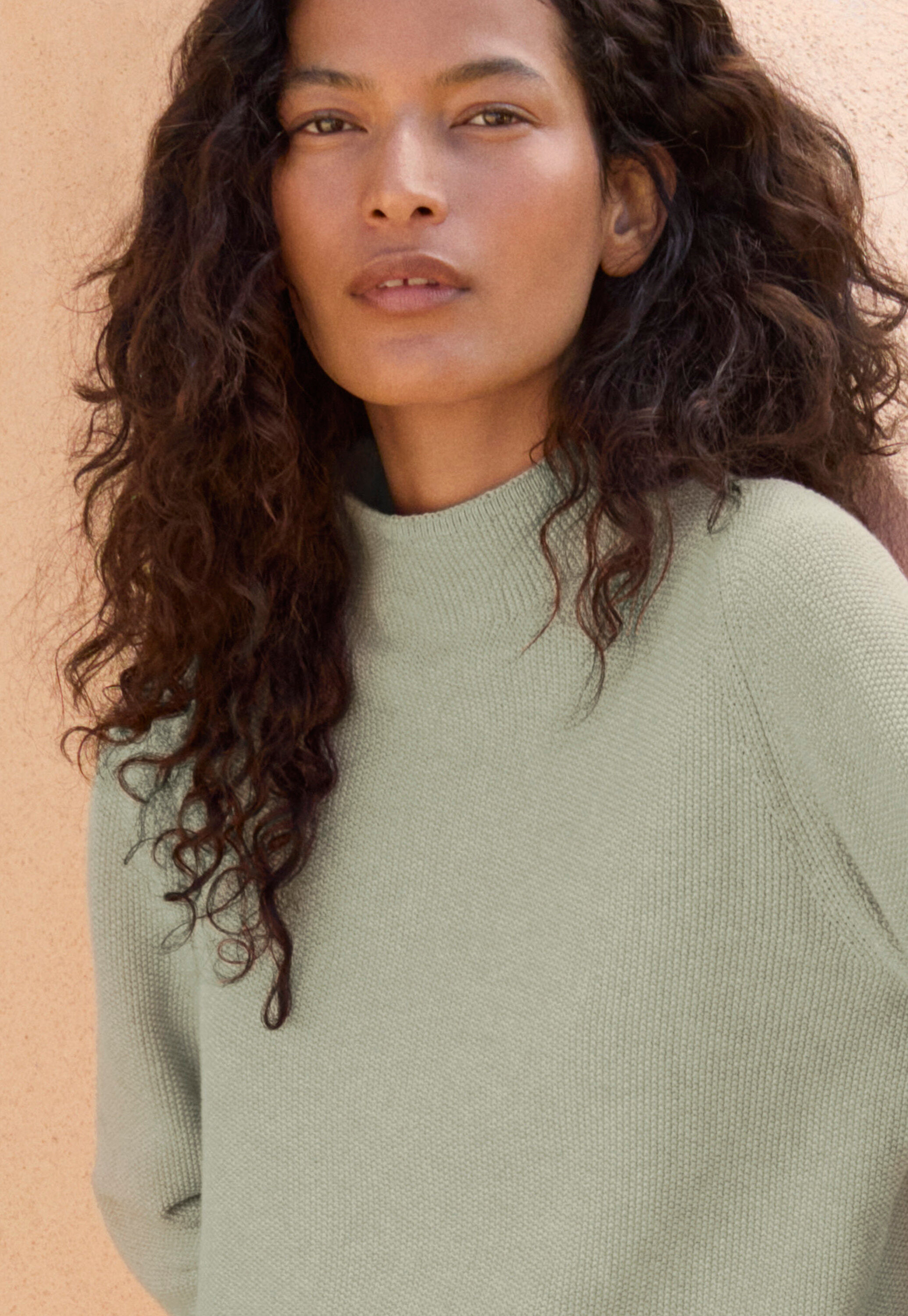Funnel-neck sweater