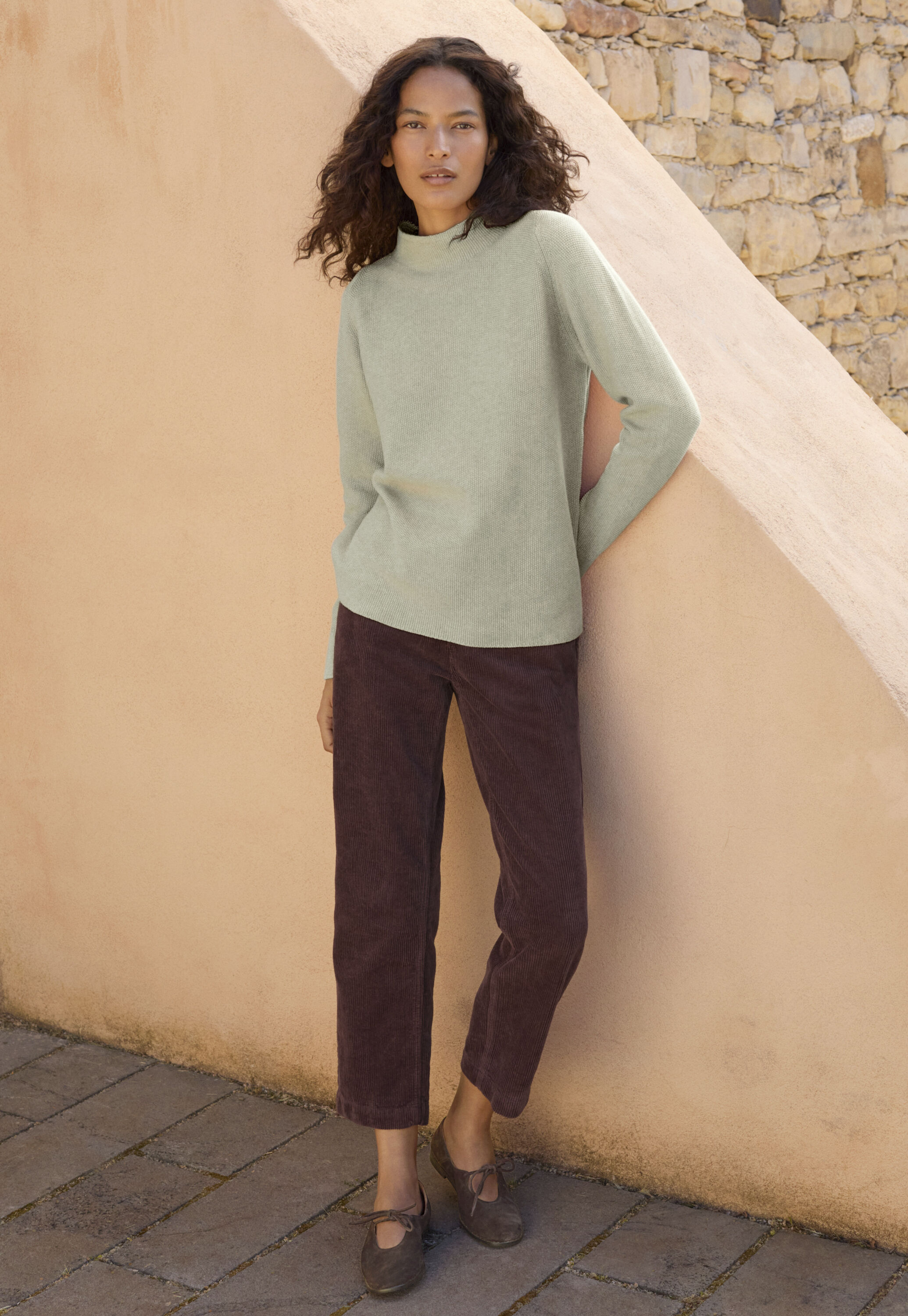 Funnel-neck sweater