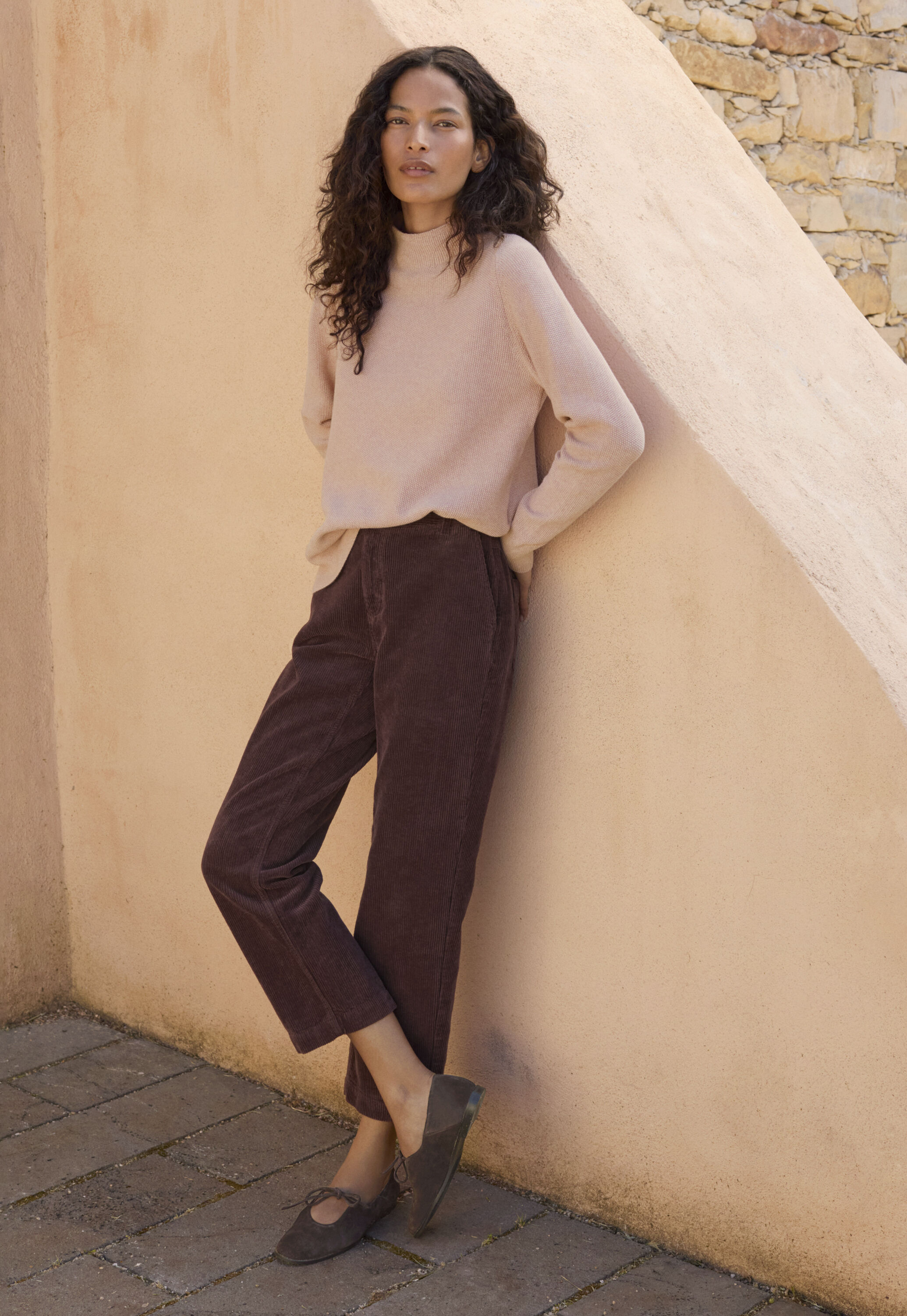 Funnel-neck sweater