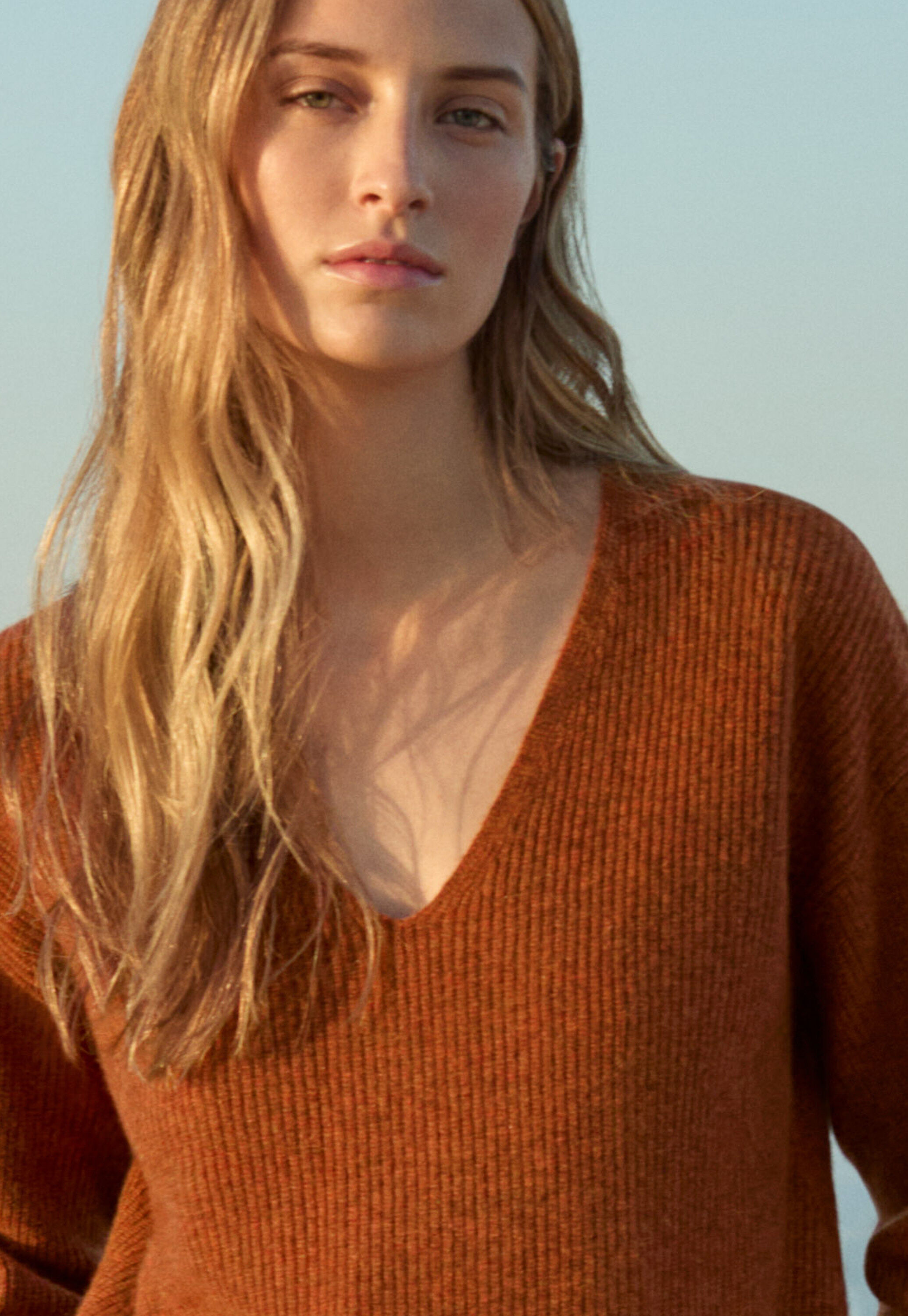 V-neck sweater