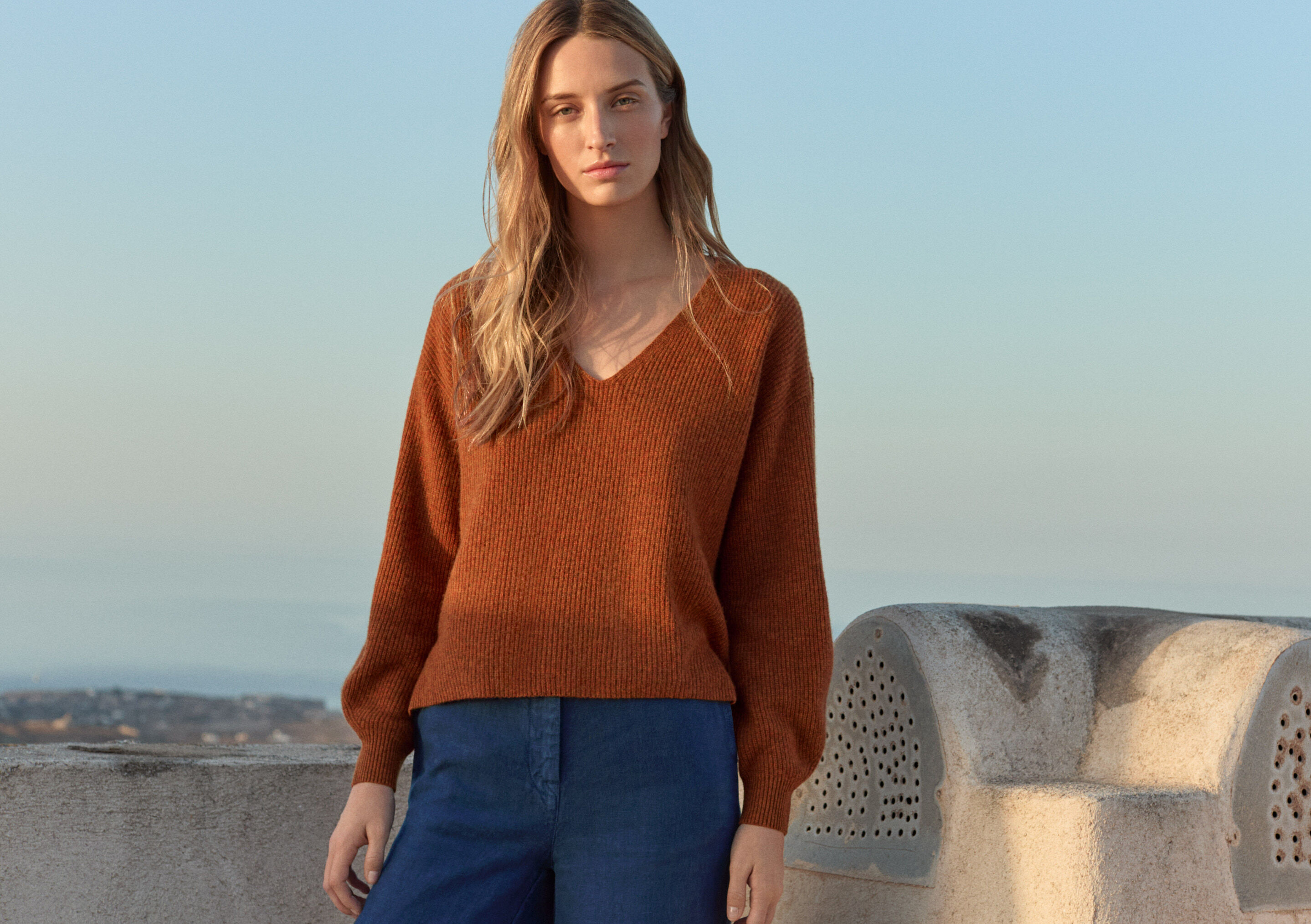 V-neck sweater