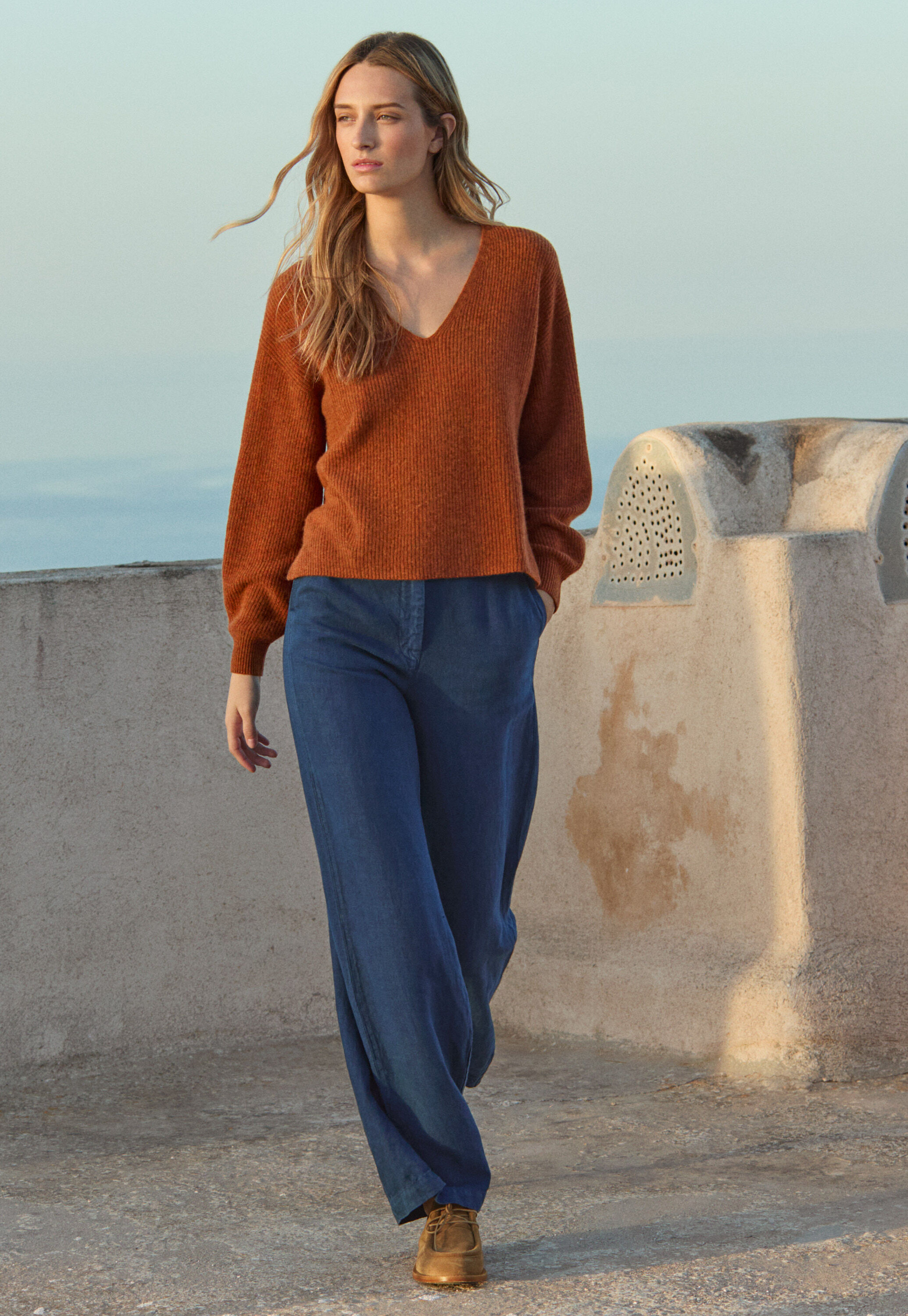 V-neck sweater