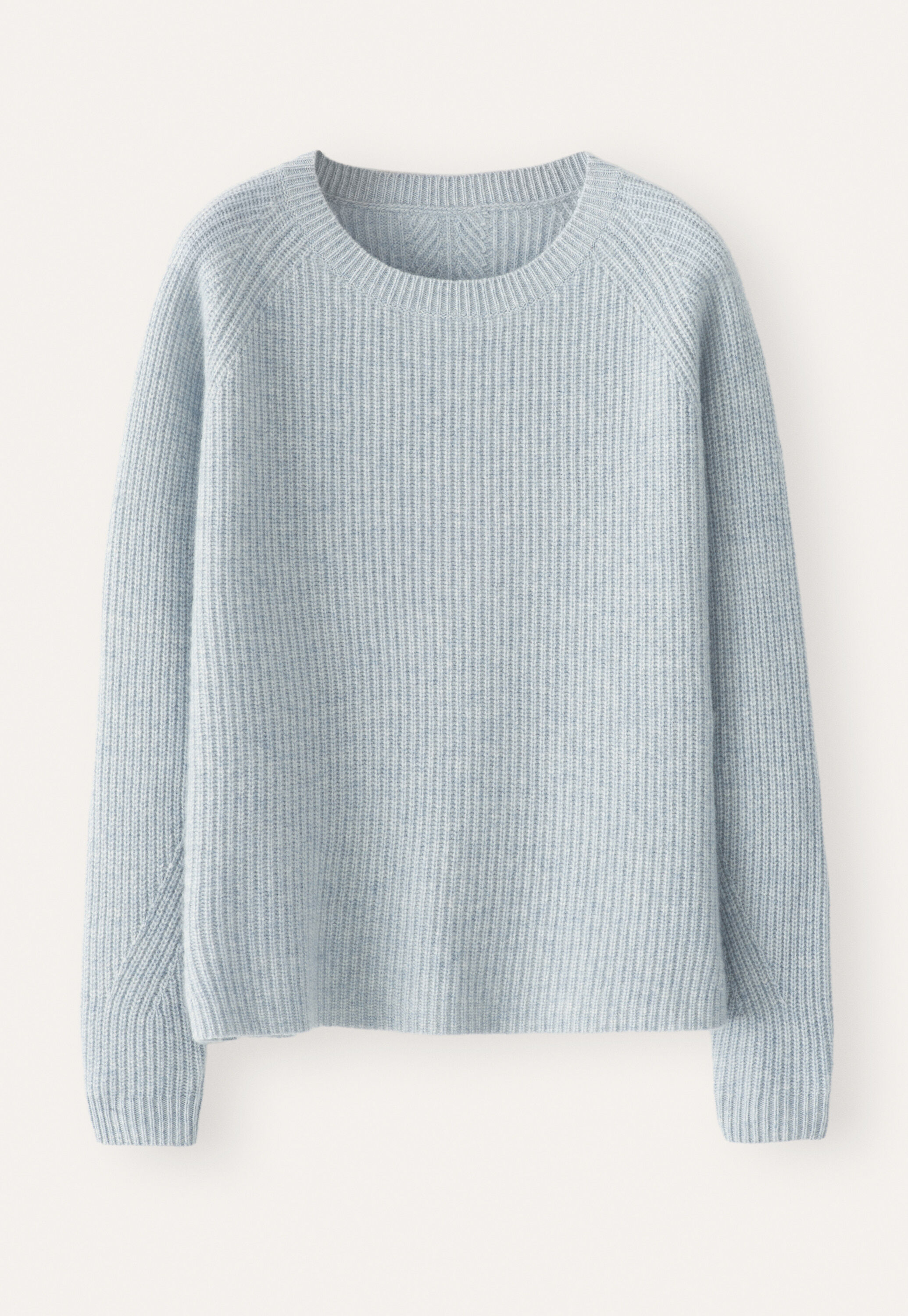 Ribbed crew-neck sweater