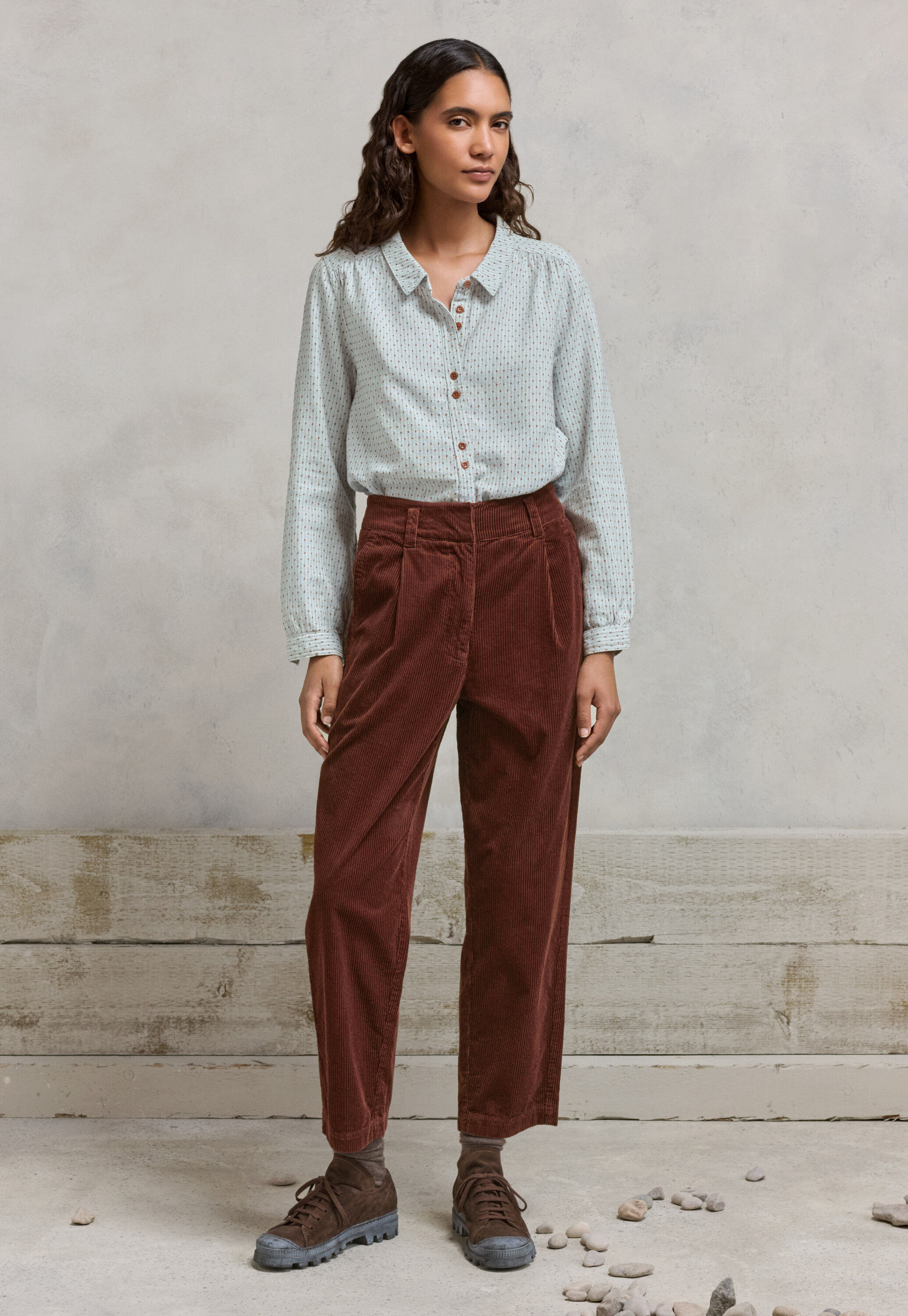 Pleat-front trousers