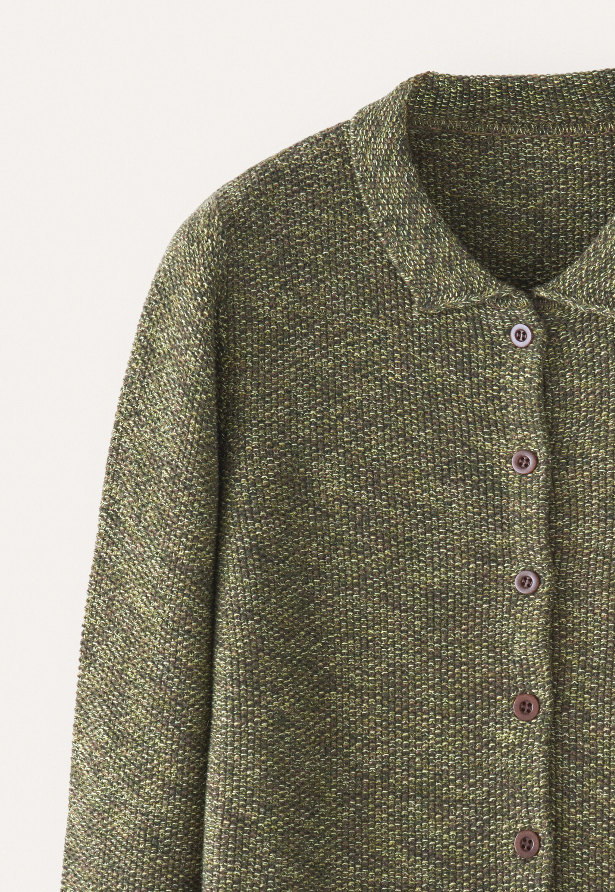 Moss-stitch cardigan
