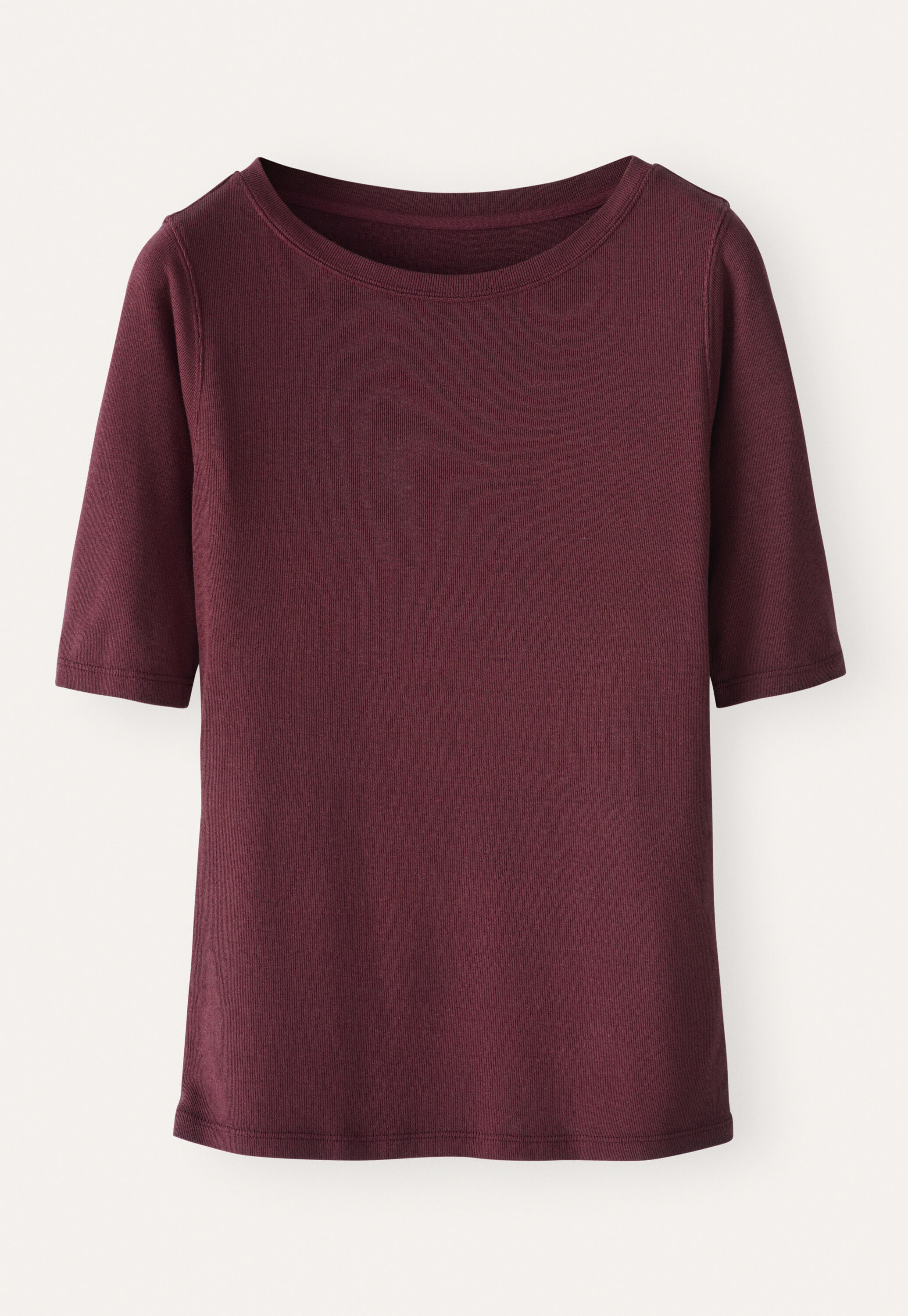 Ribbed jersey top
