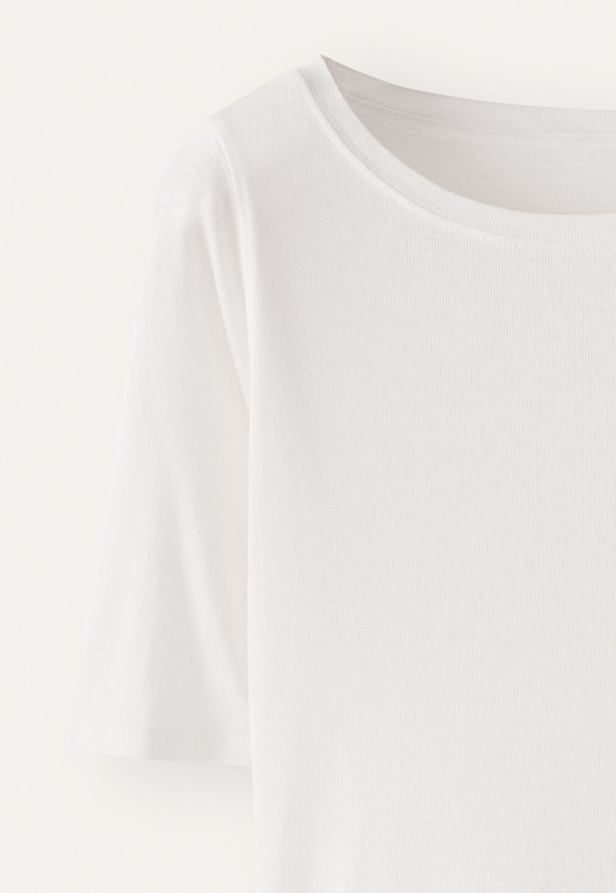 Ribbed jersey top