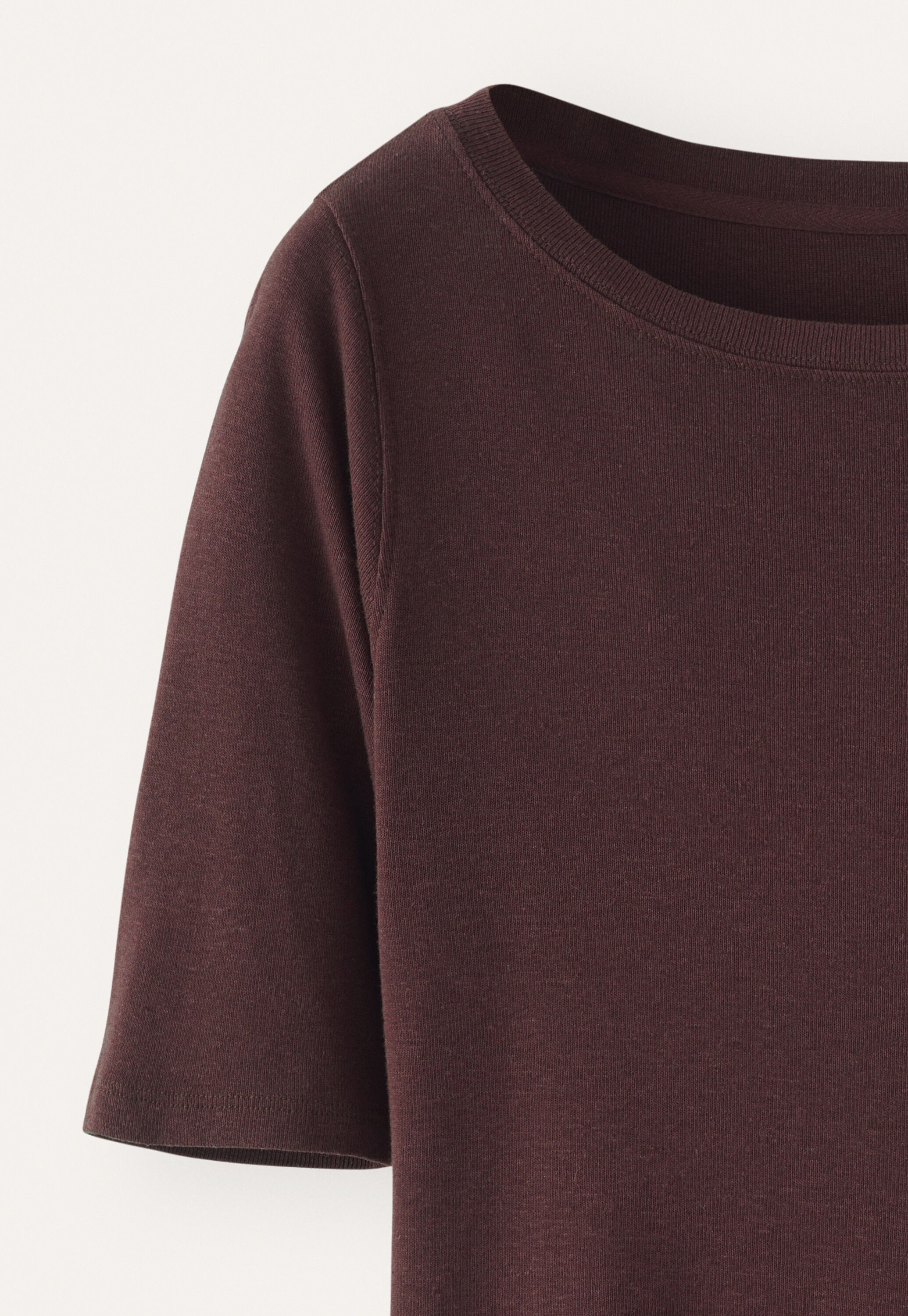 Ribbed jersey top