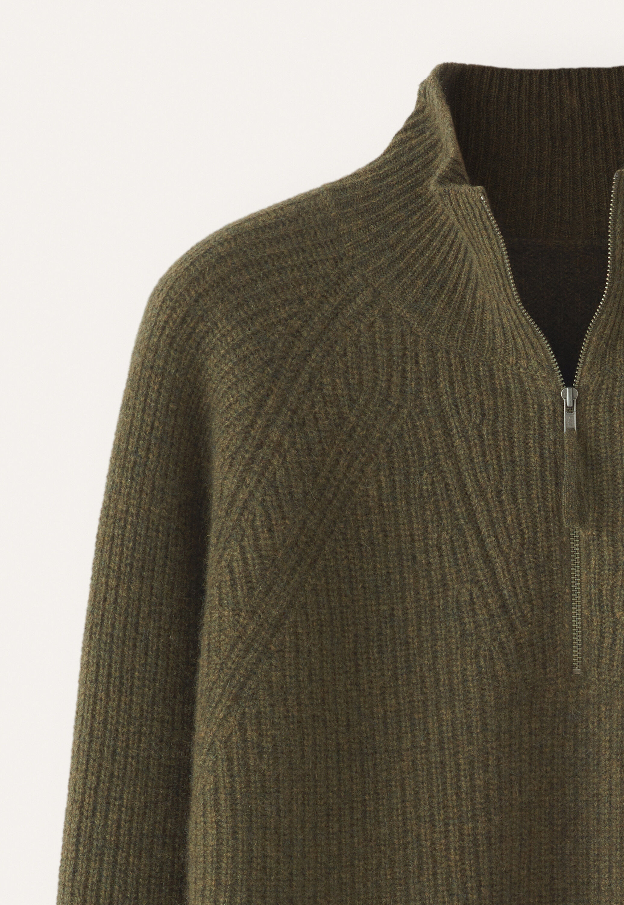 Zip-front sweater