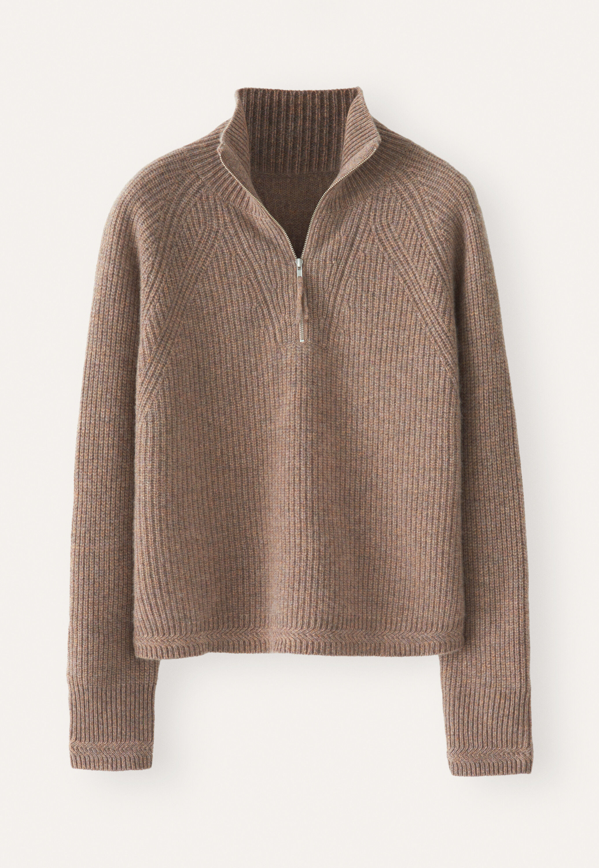 Zip-front sweater