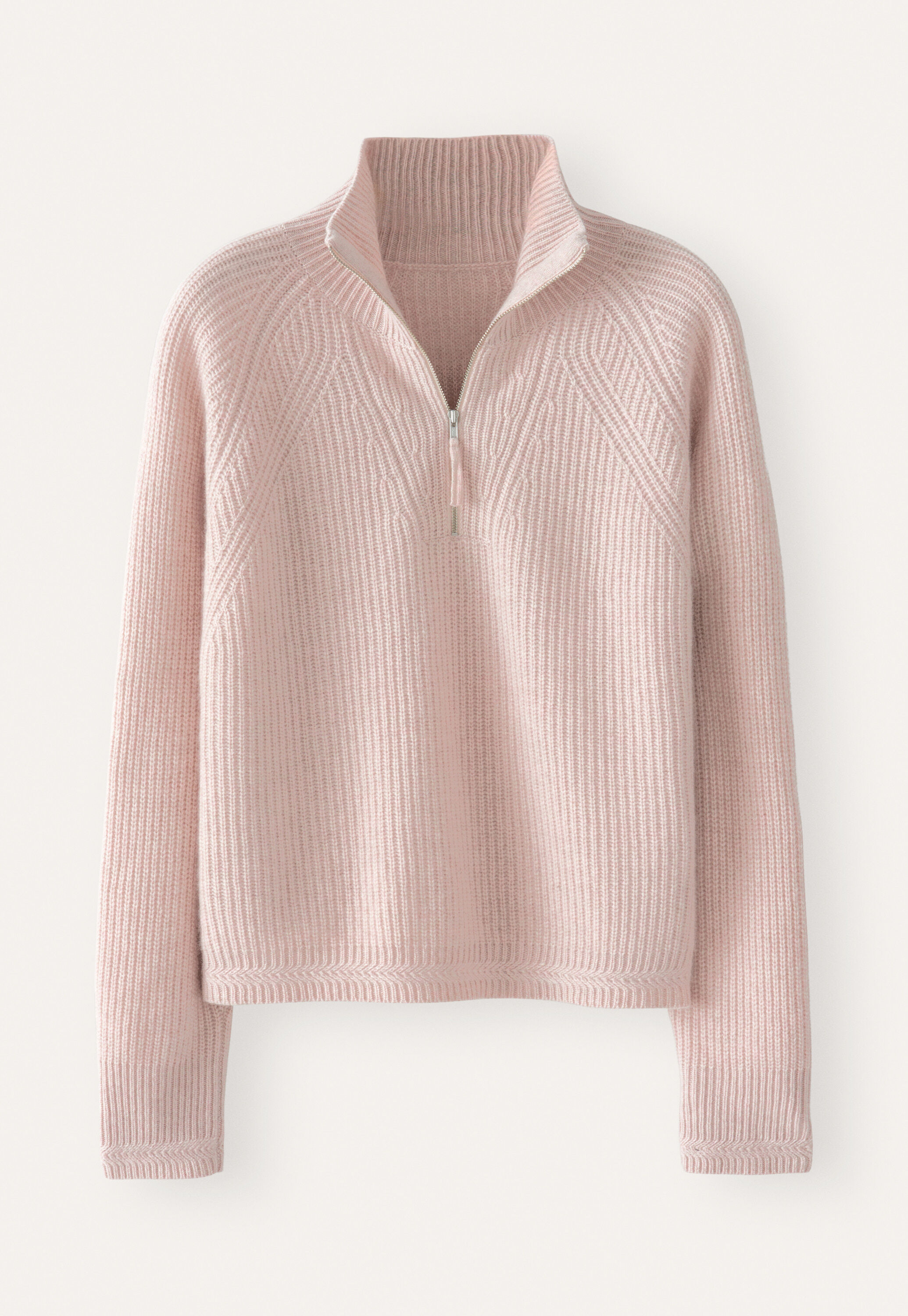 Zip-front sweater