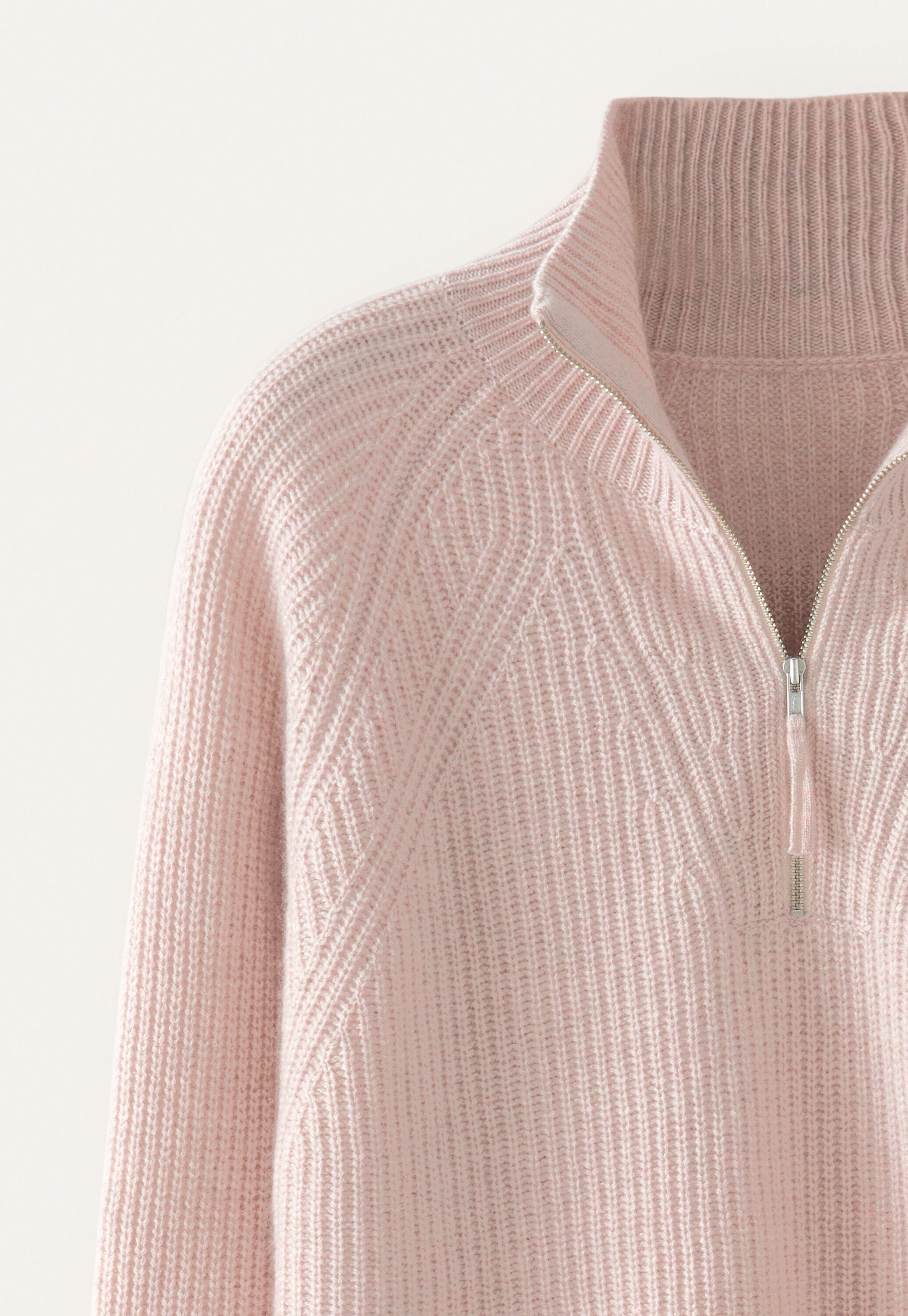 Zip-front sweater