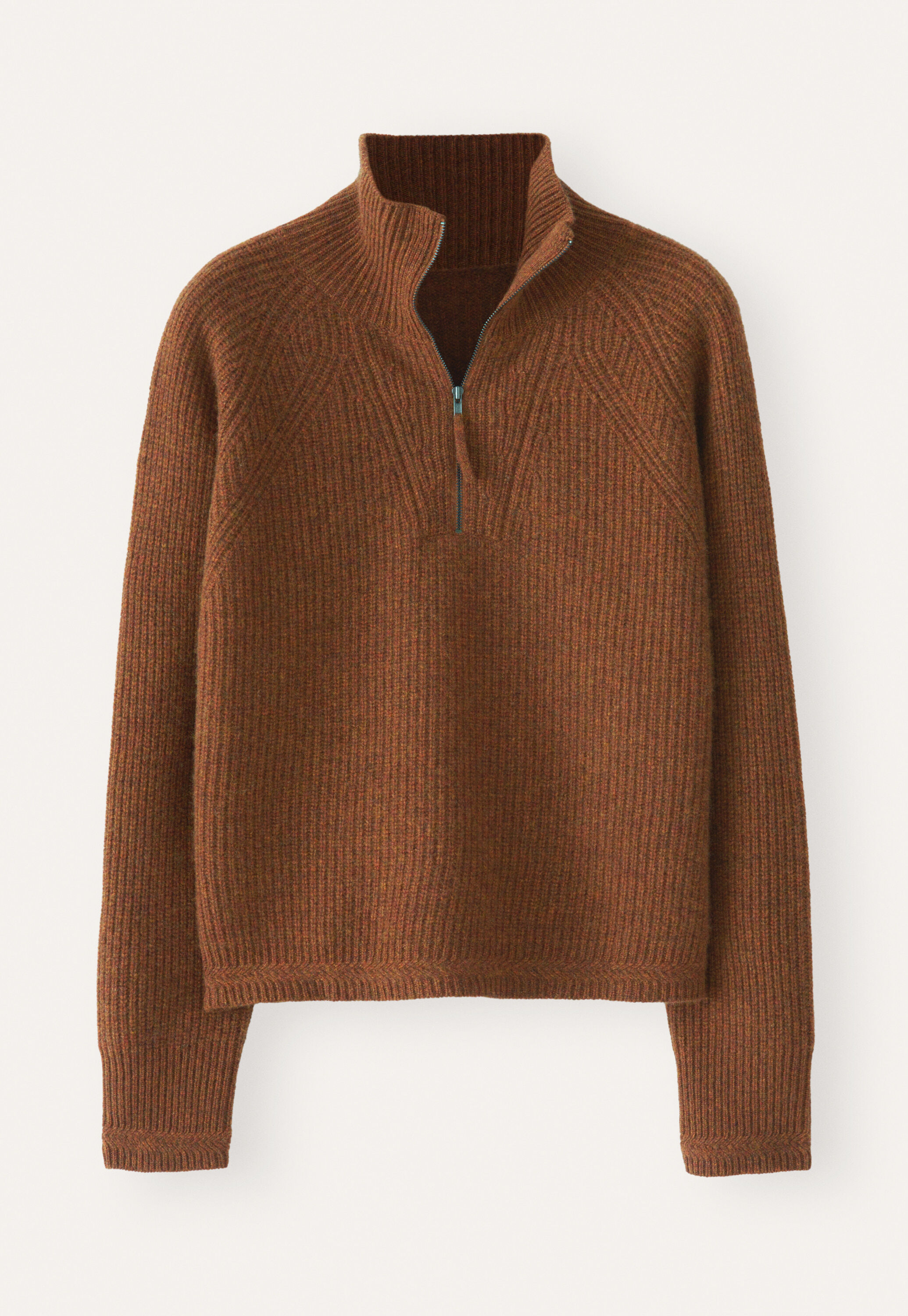 Zip-front sweater