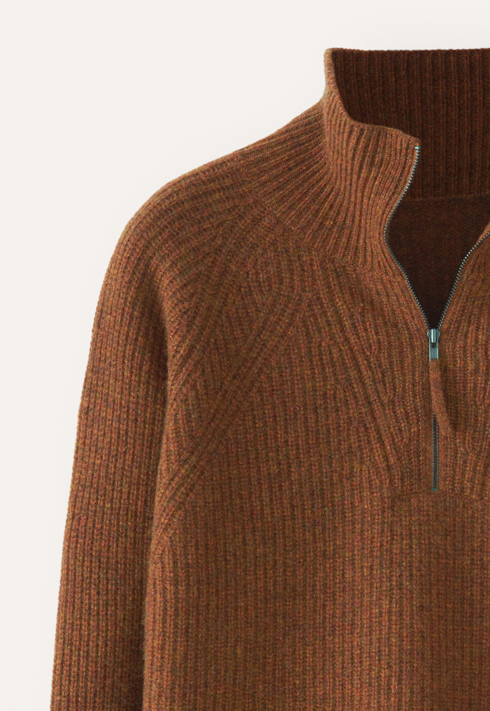 Zip-front sweater
