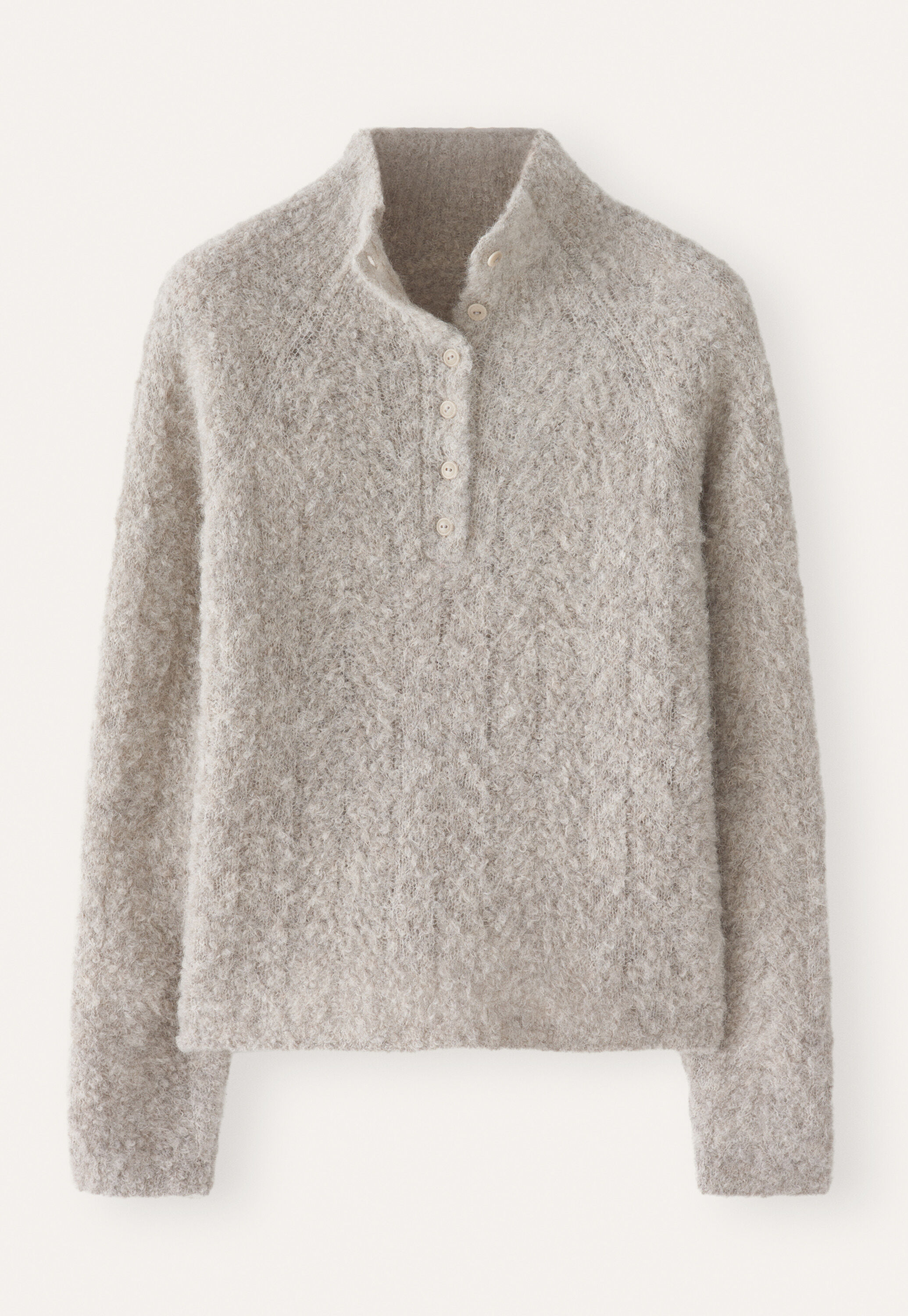 Button-neck sweater