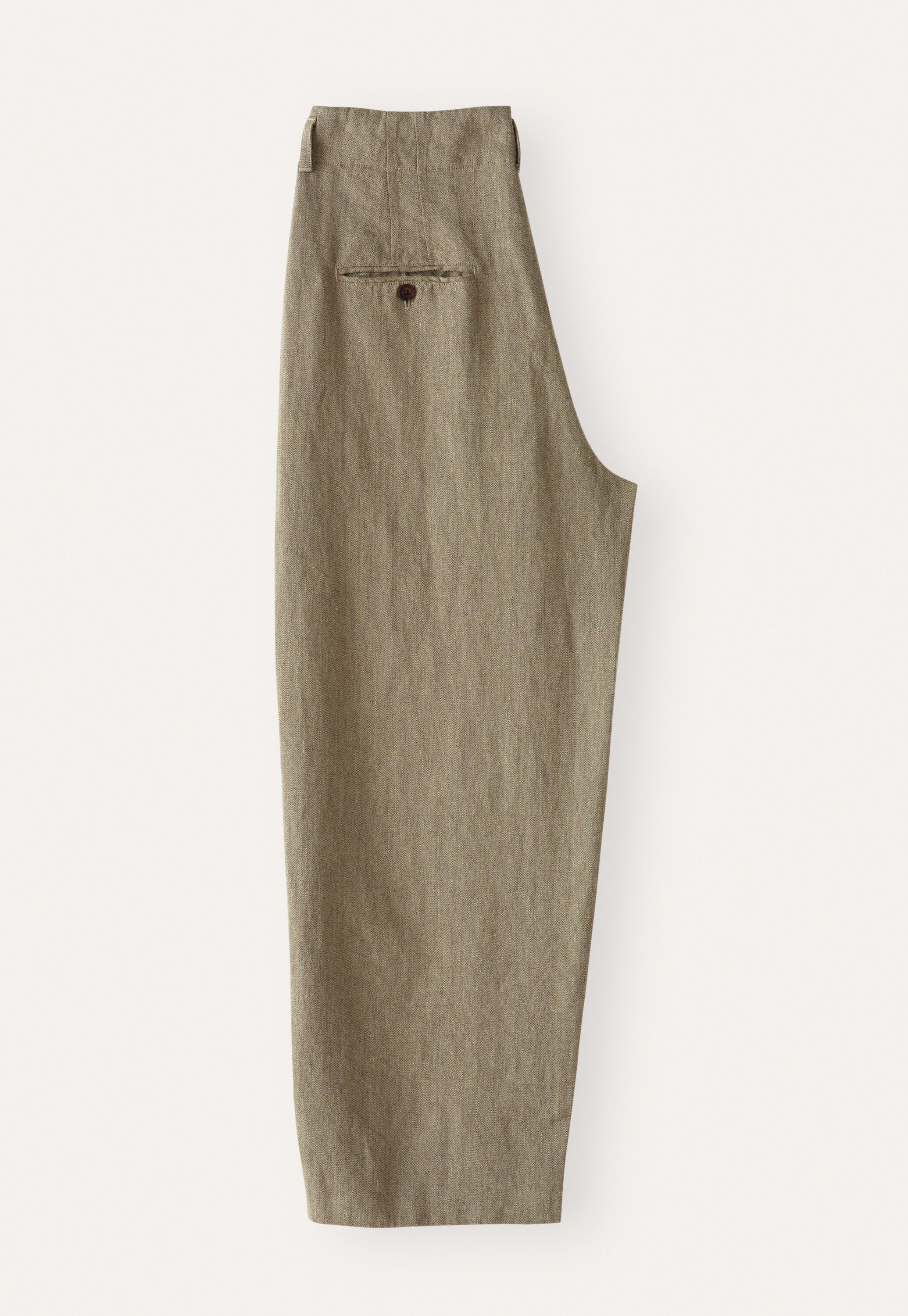 Barrel-leg trousers