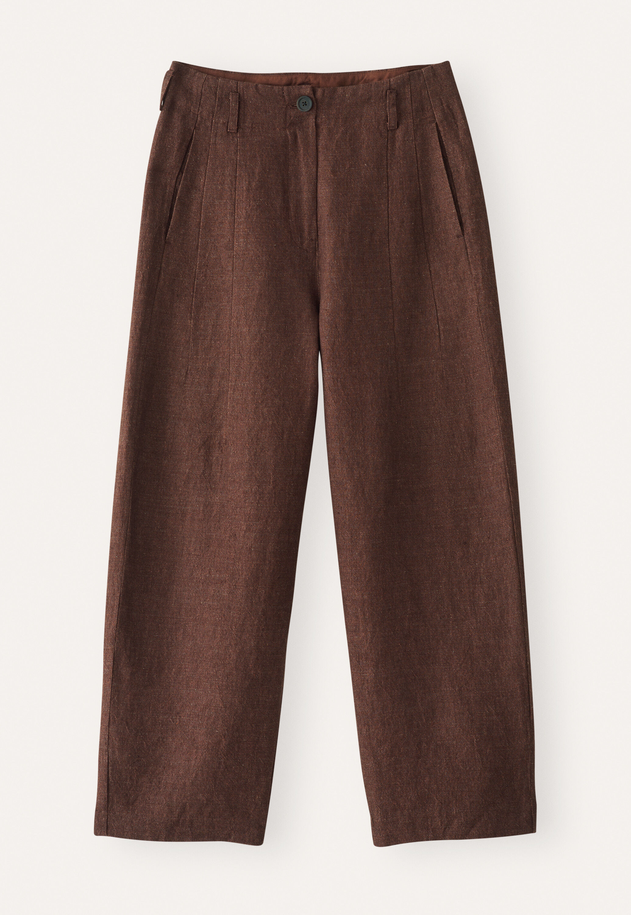 Barrel-leg trousers